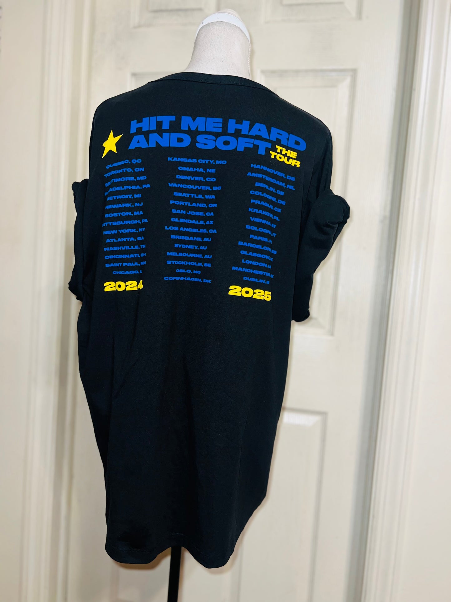 Billie Eilish Double Sided HMHAS Tour Distressed Tee