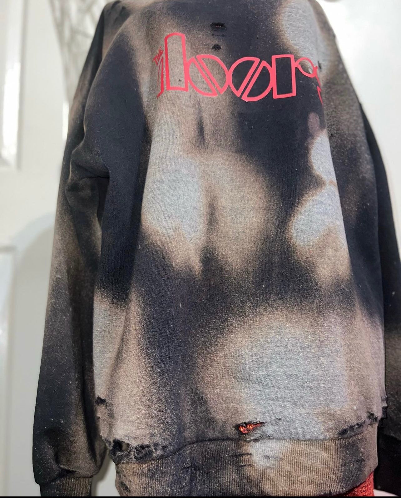 The Doors Oversized Distressed Sweatshirt