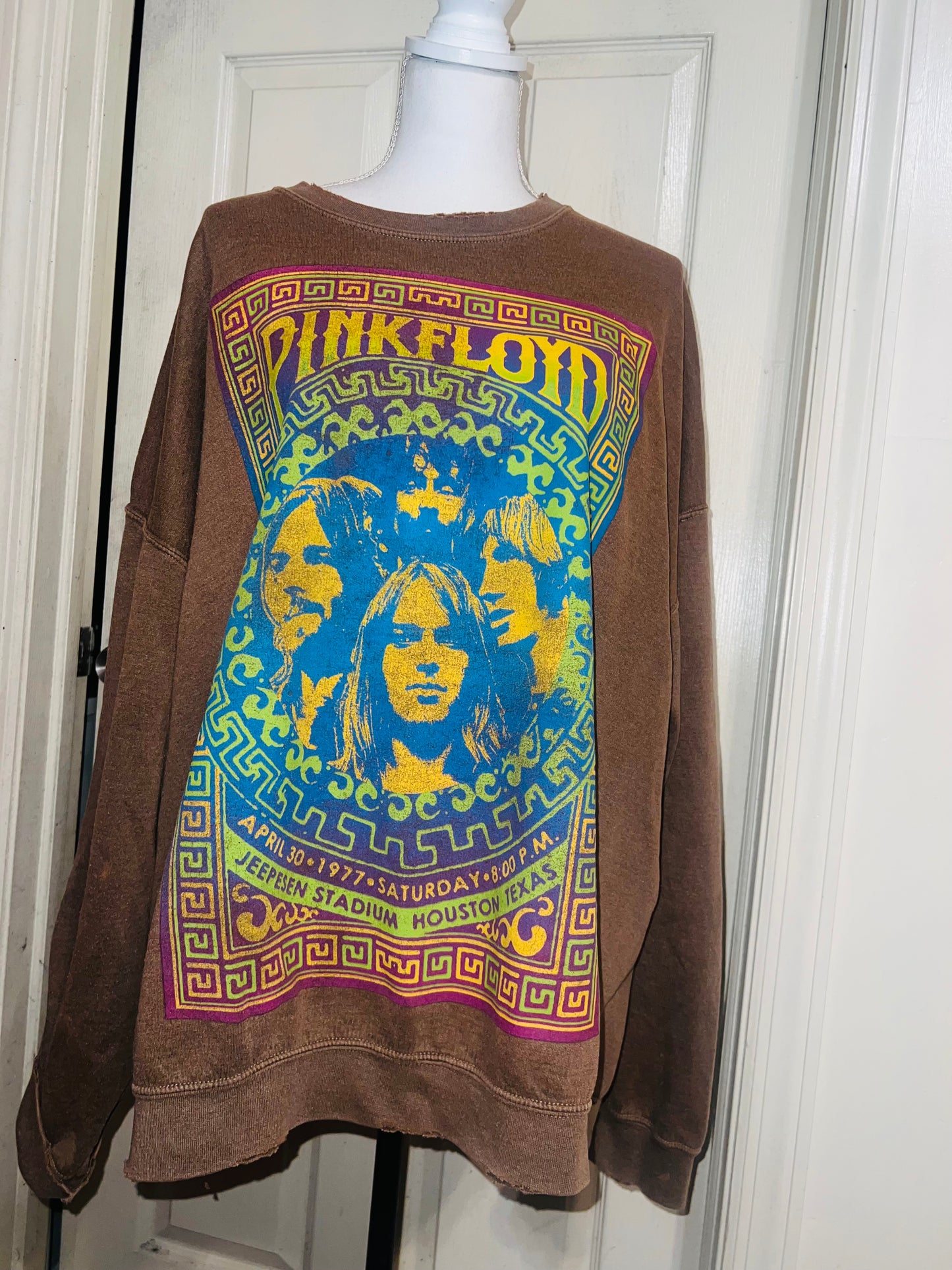 Pink Floyd Oversized Distressed Sweatshirt