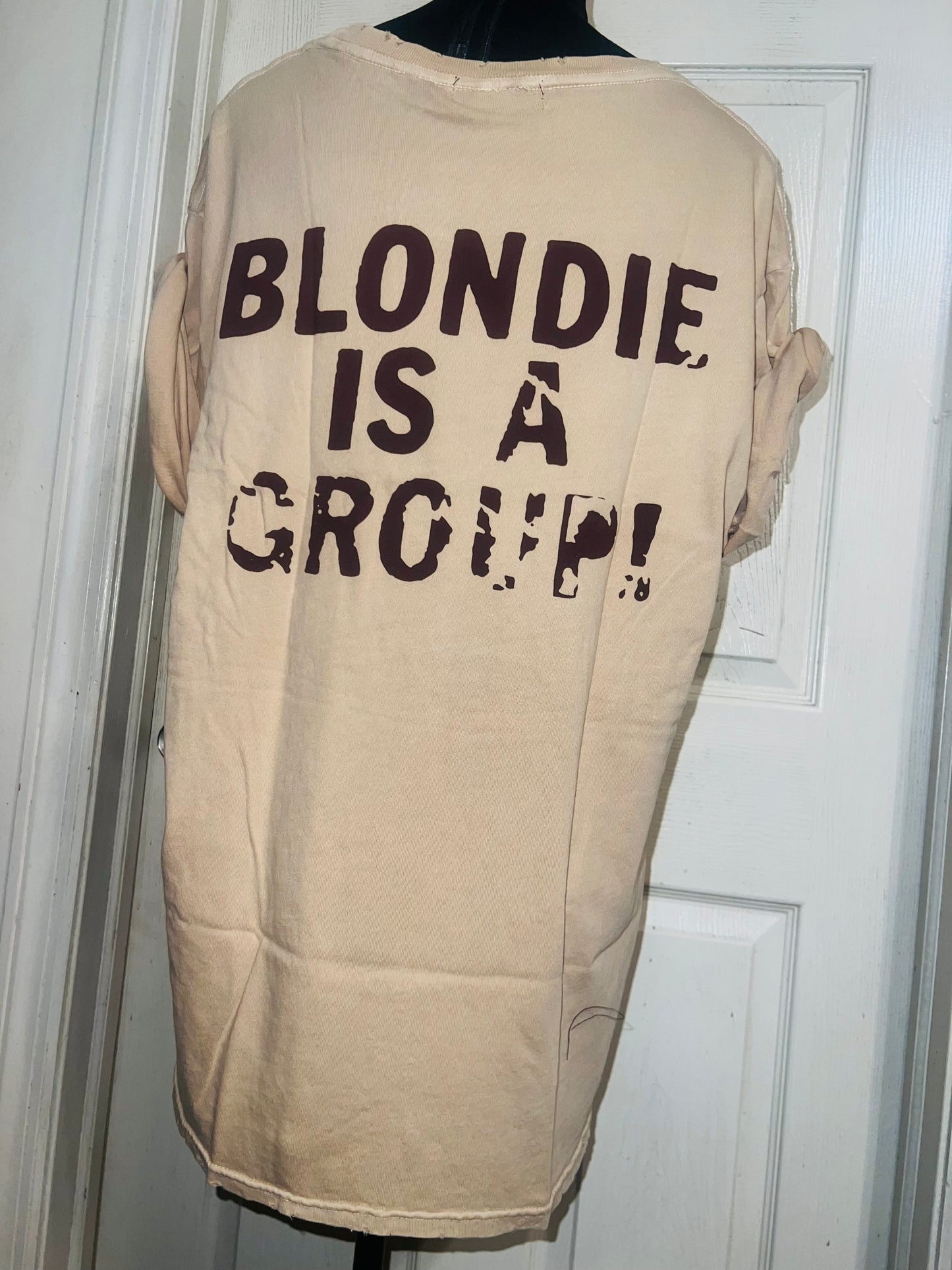 Blondie Double Sided Oversized Distressed Tee