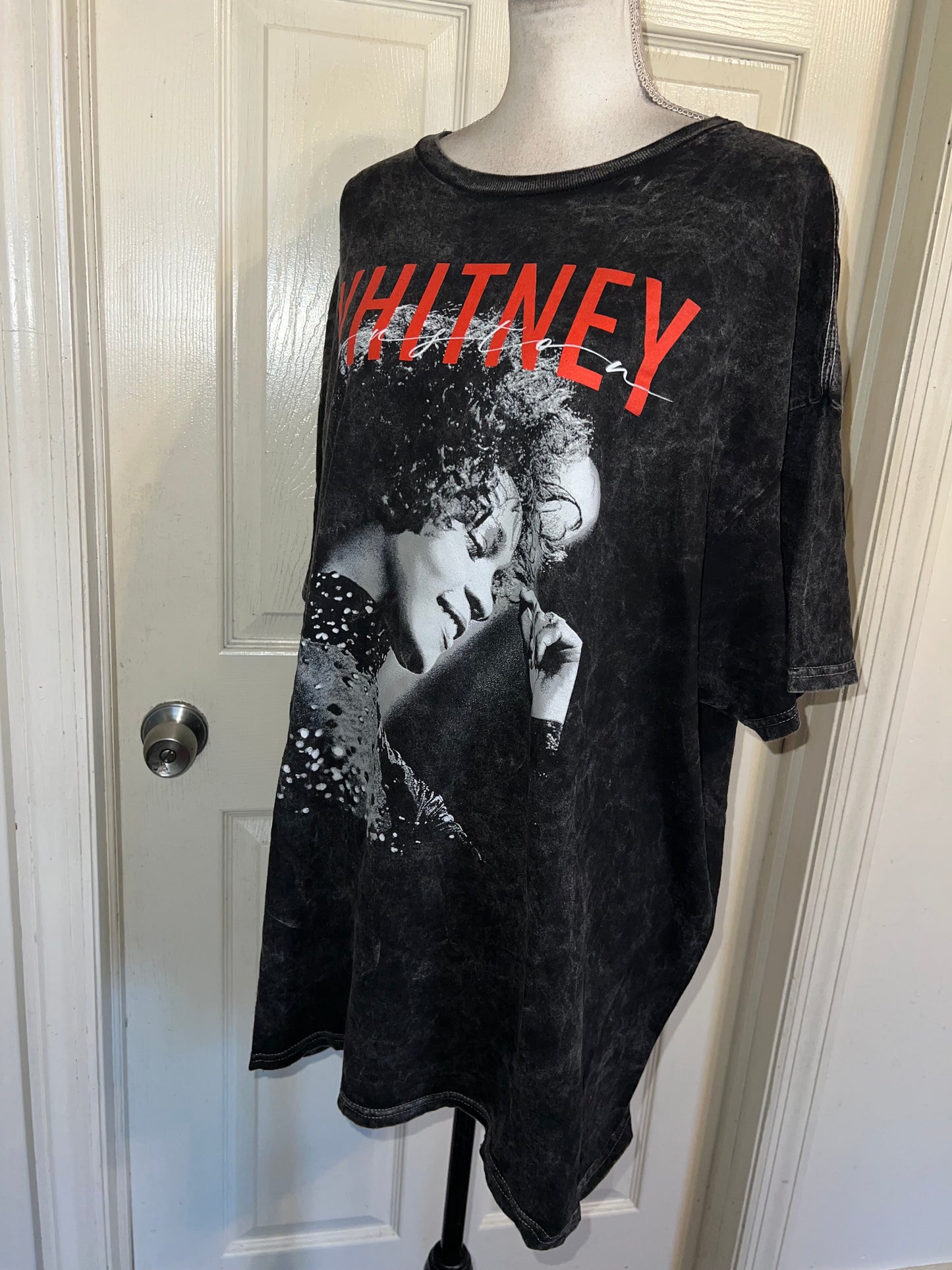 Whitney Houston Oversized Distressed Tee