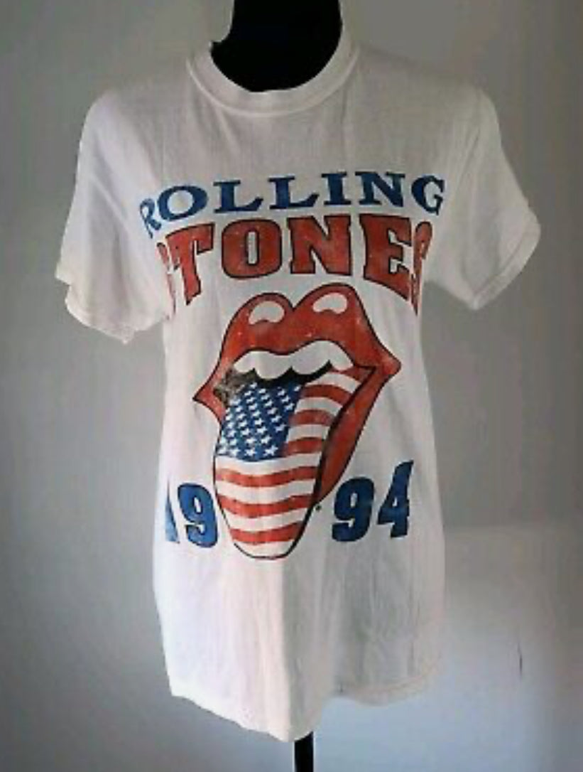 The Rolling Stones Double Sided Oversized Distressed Tee