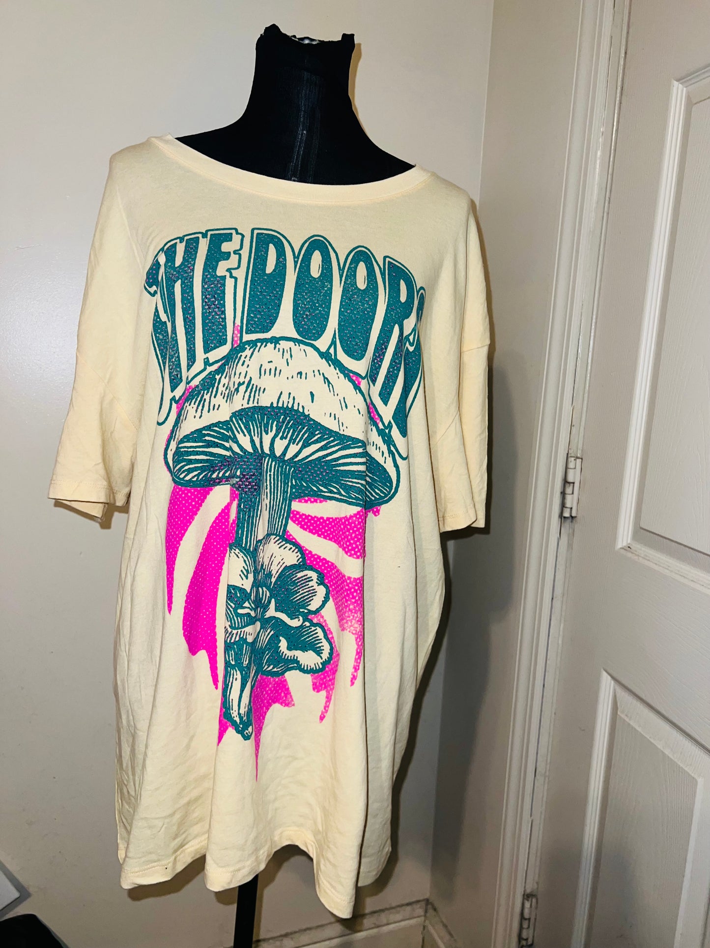 The Doors Double Sided Oversized Distressed Tee
