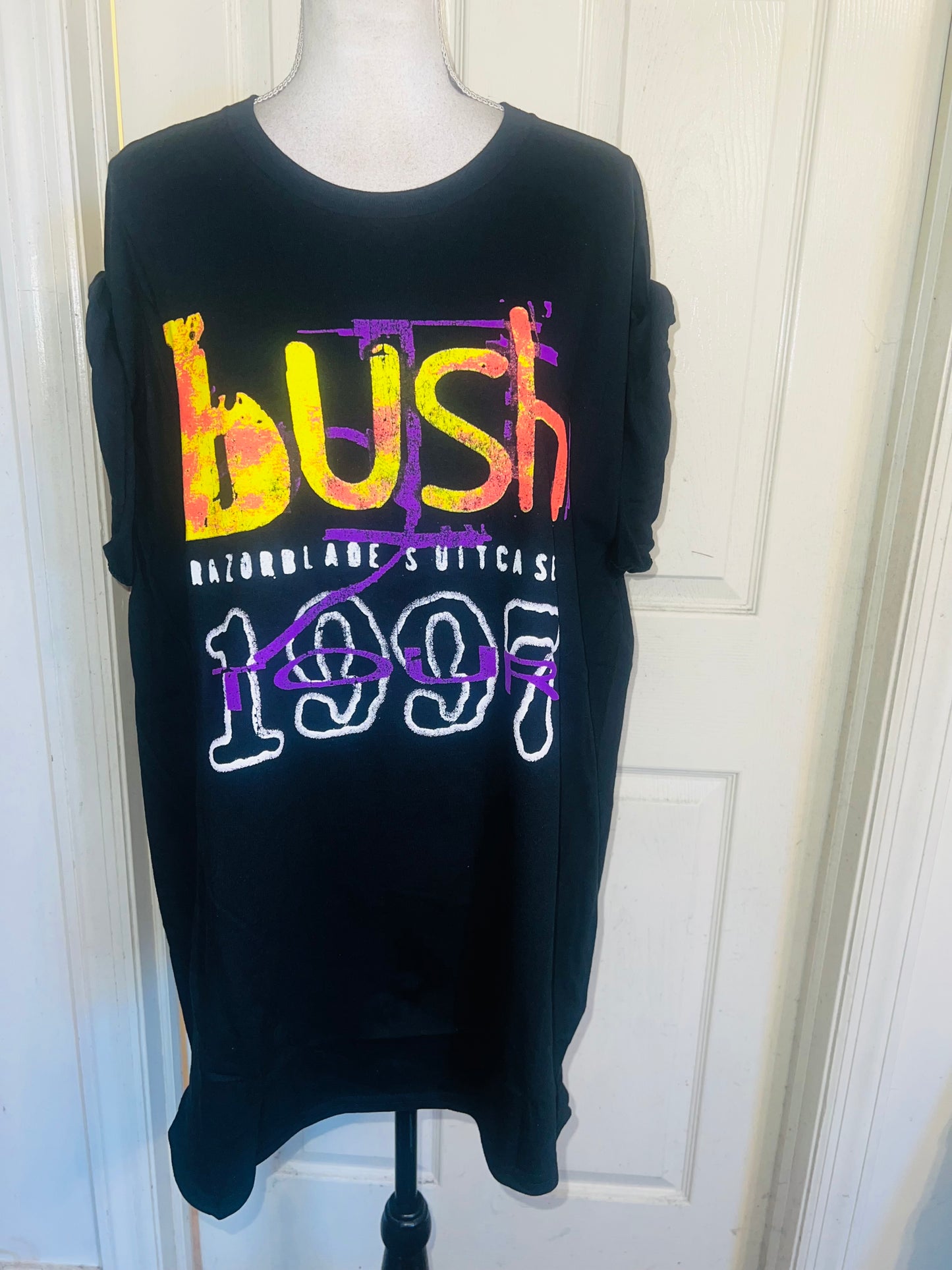 Bush Double Sided Oversized Distressed Tee
