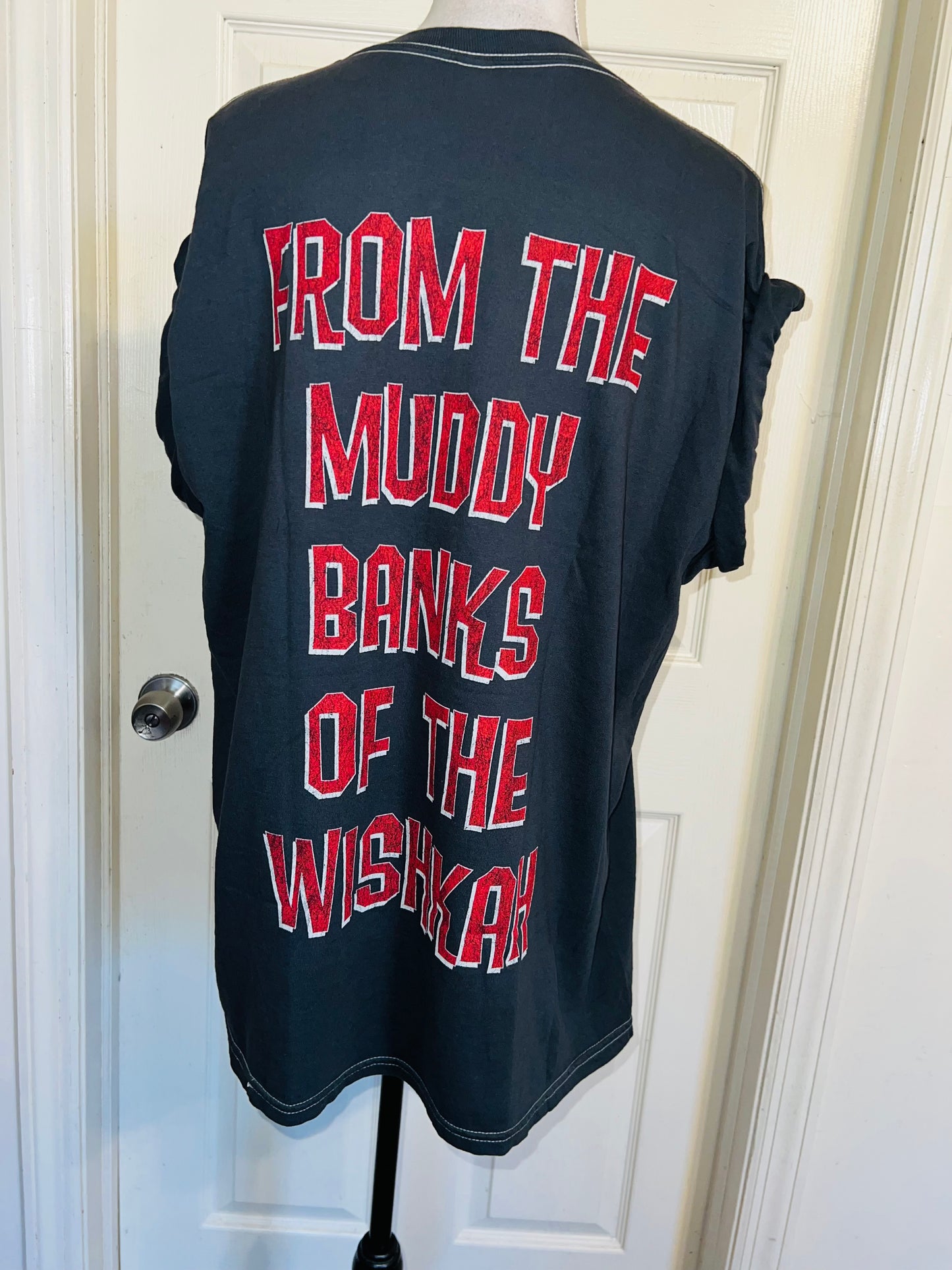 Nirvana Double Sided Oversized Distressed Tee