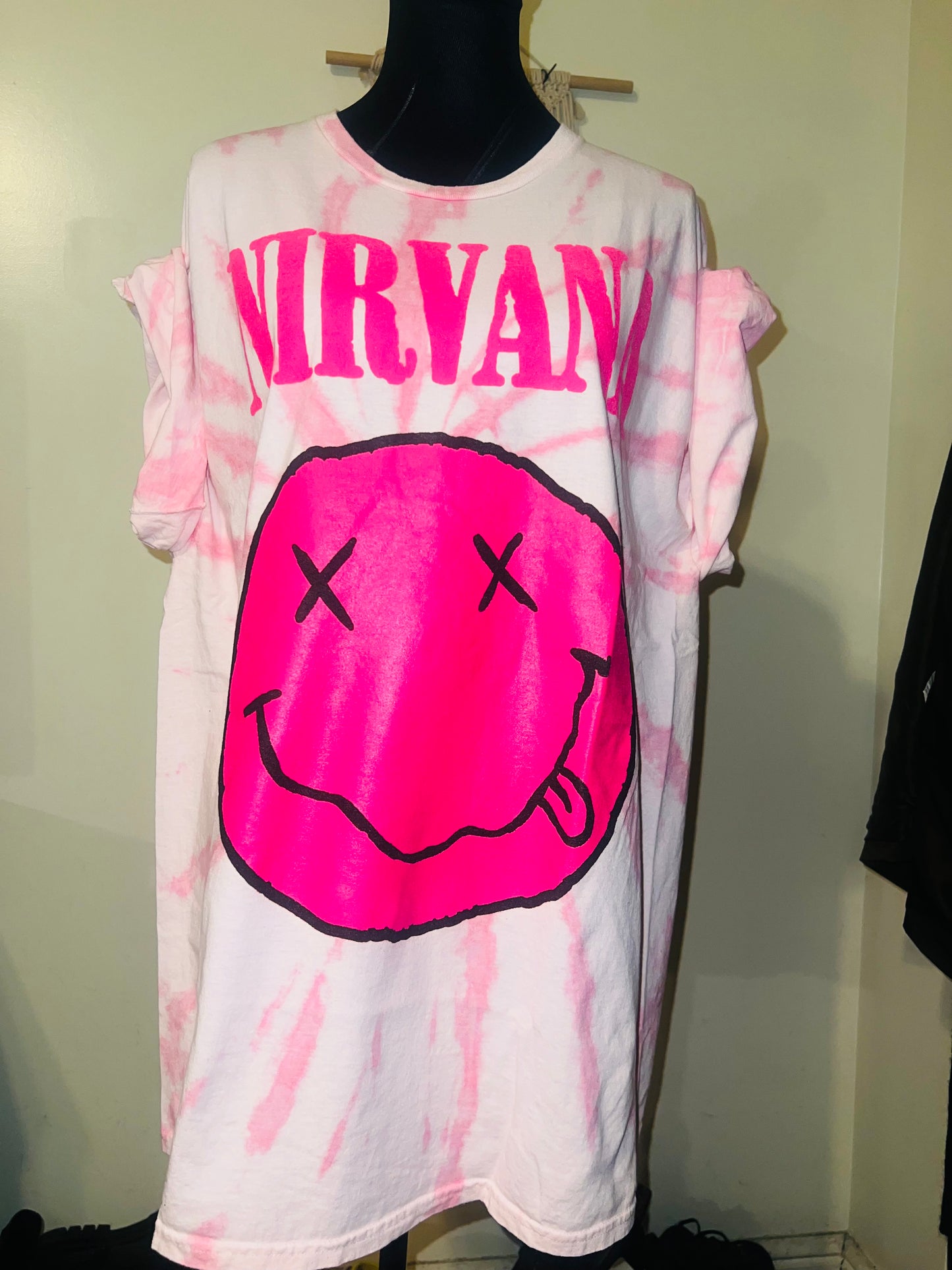 Nirvana Oversized Distressed Tee