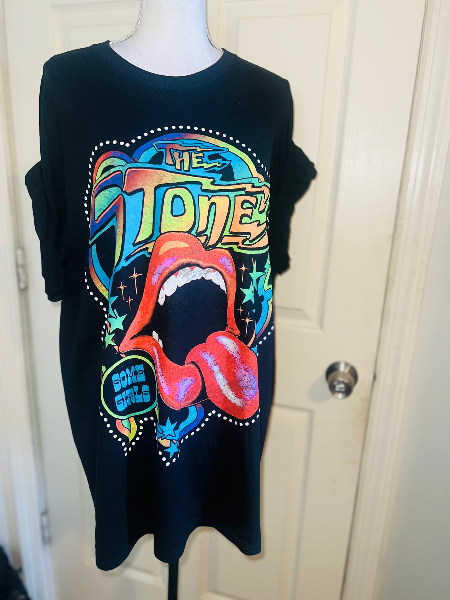 Rolling Stones Oversized Distressed Tee