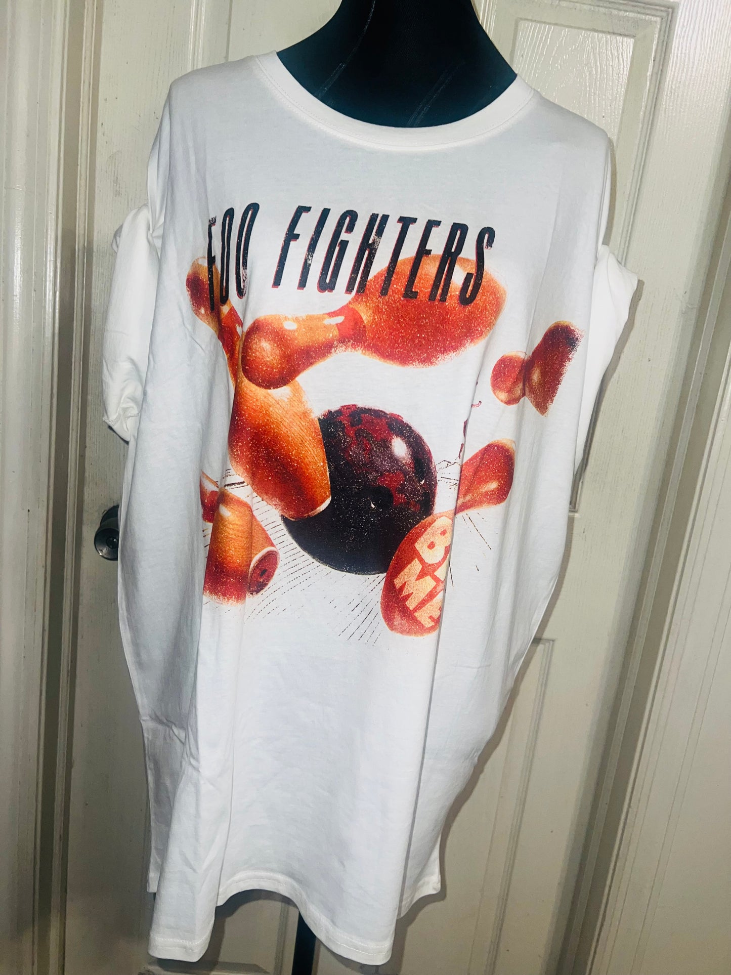 Foo Fighters Oversized Distressed Tee