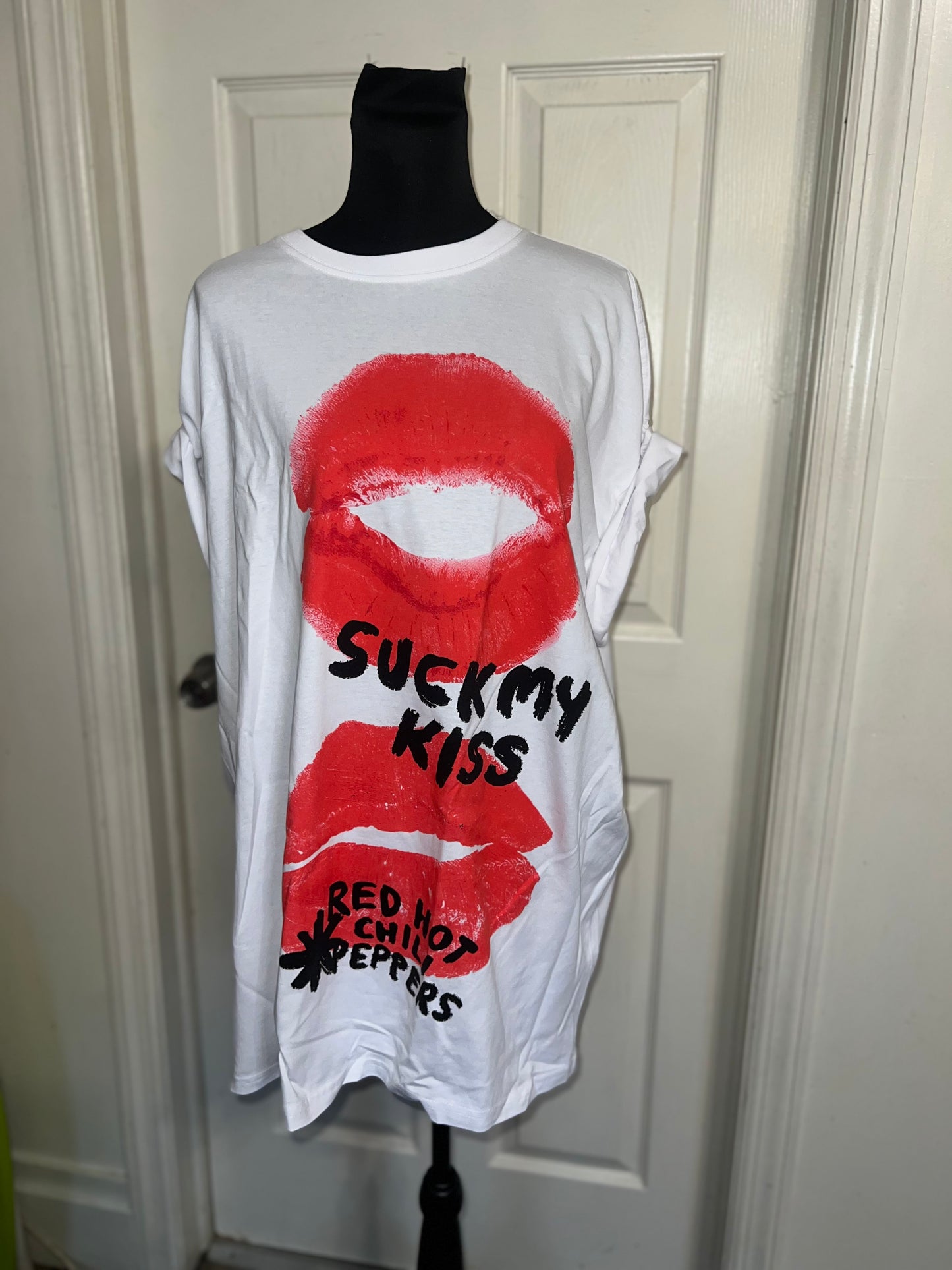 Red Hot Chili Peppers Oversized Distressed Tee
