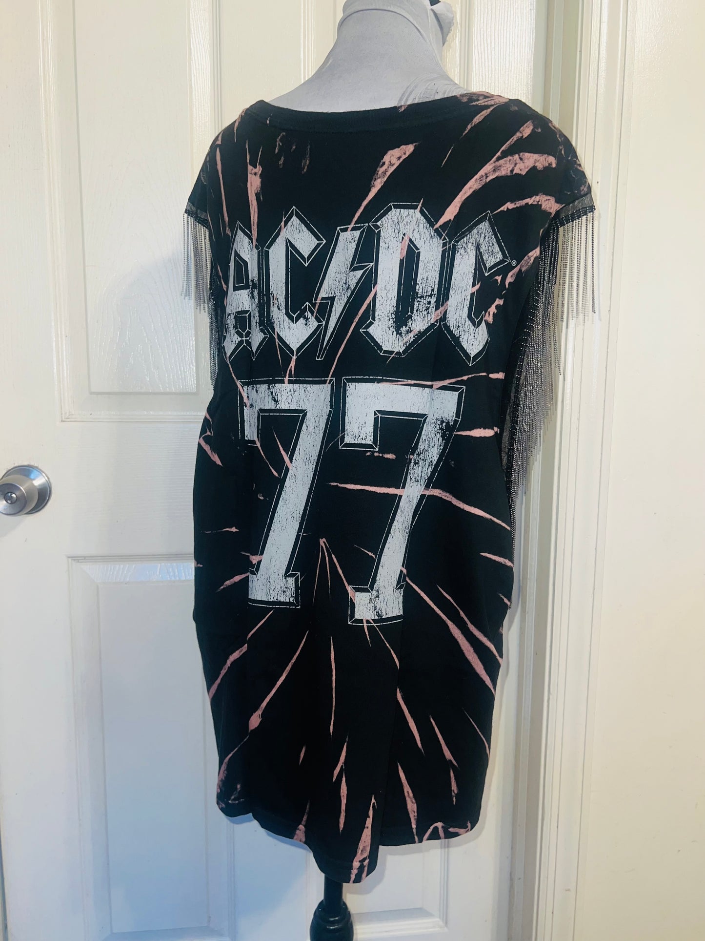 MAC/DC Double Sided Muscle Tee with Metal Fringe
