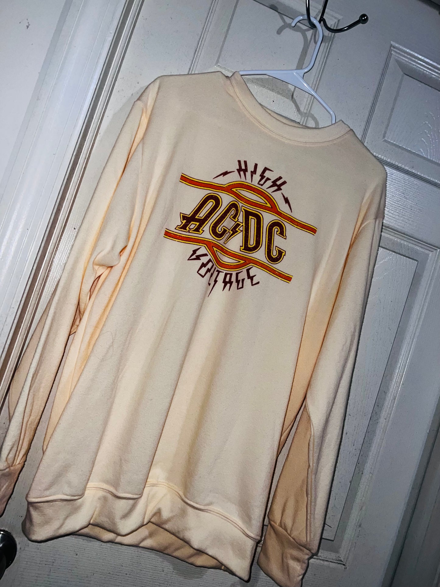 AC/DC Oversized Long Sleeve Shirt/Sweatshirt