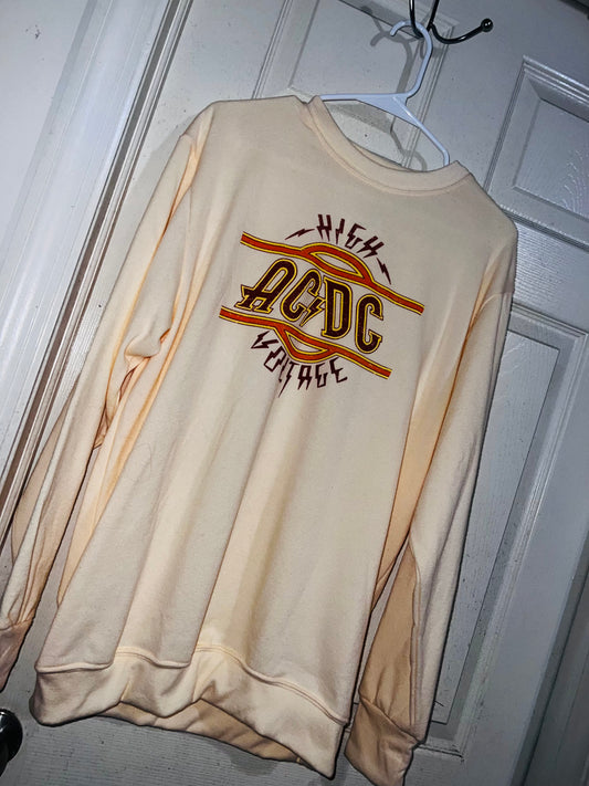 AC/DC Oversized Long Sleeve Shirt/Sweatshirt