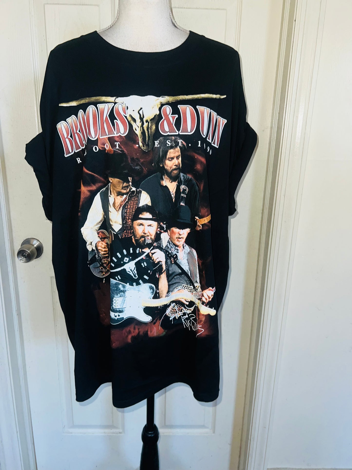 Brooks & Dunn Oversized Distressed Tee