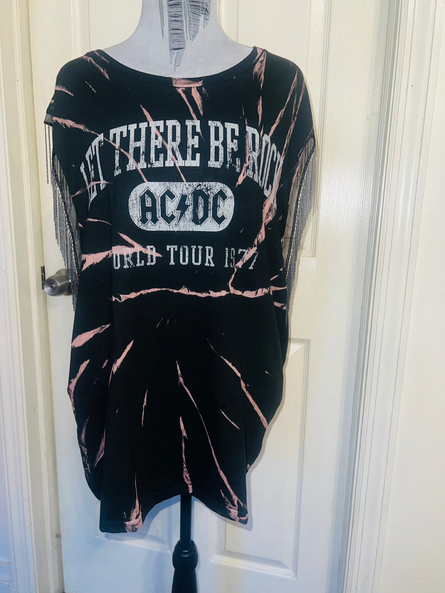 MAC/DC Double Sided Muscle Tee with Metal Fringe