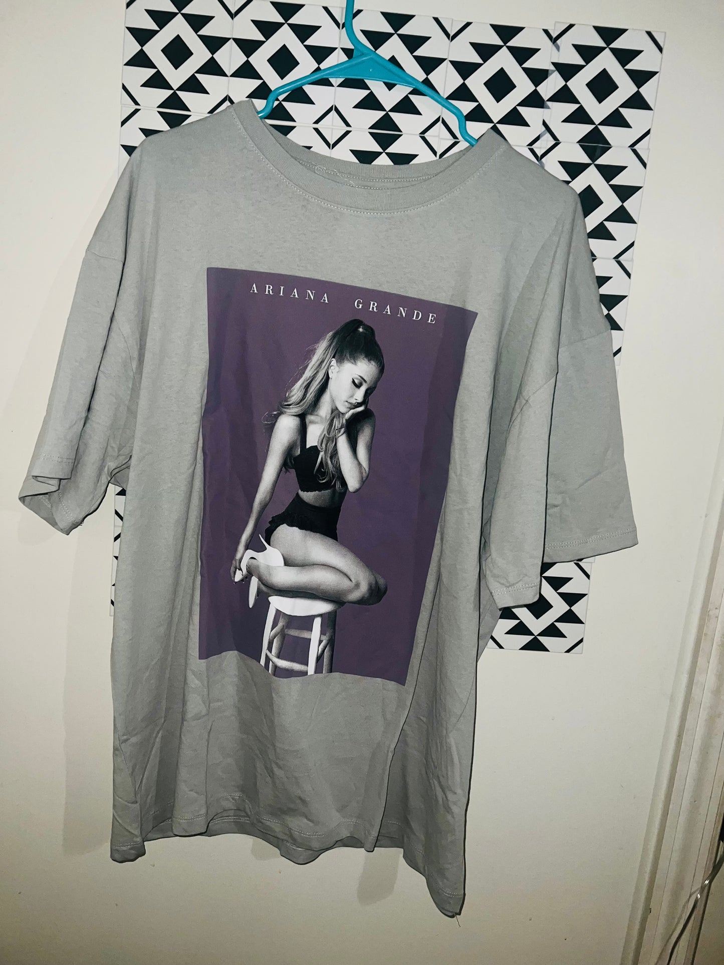 Ariana Grande Oversized Distressed Tee
