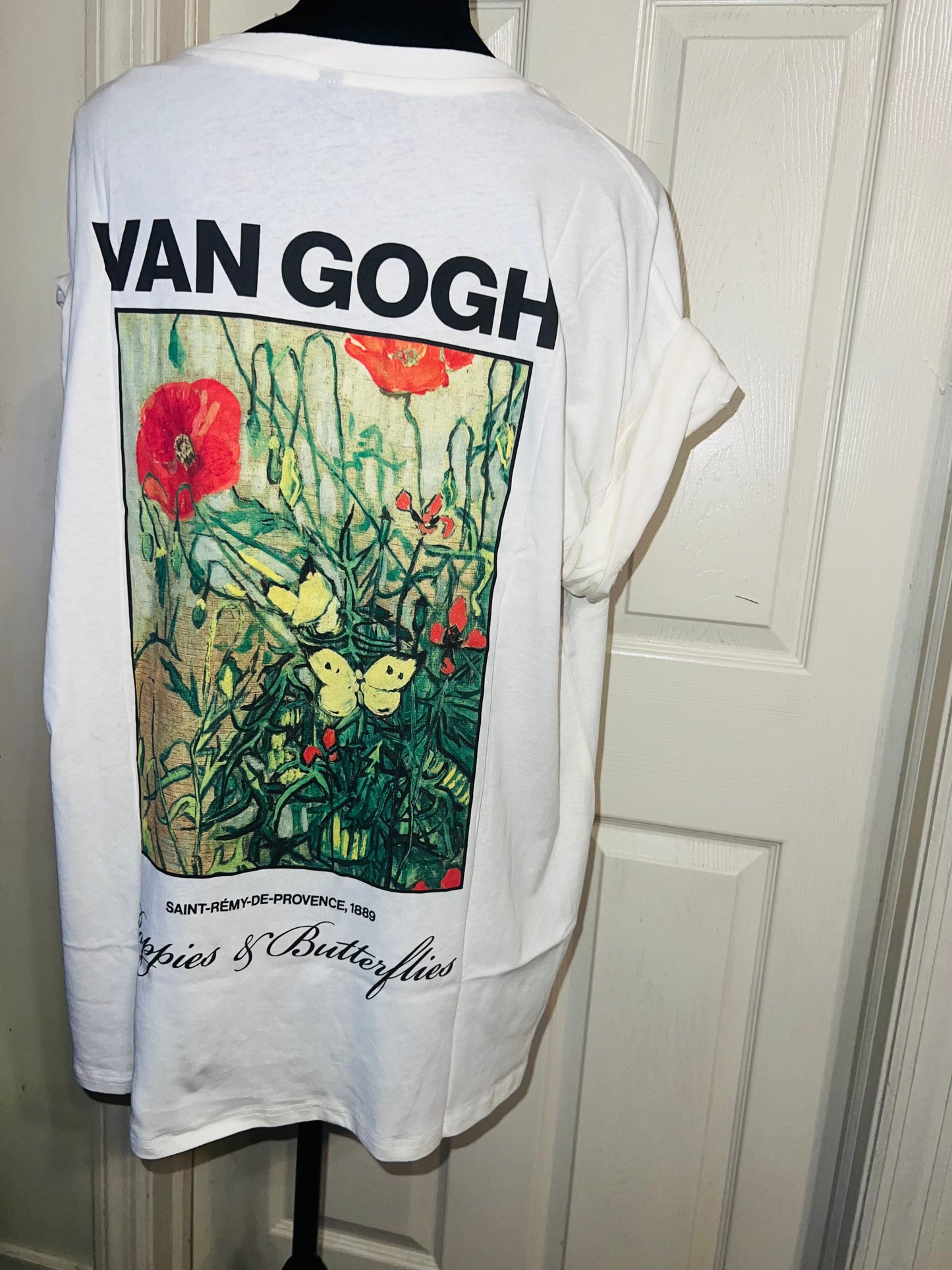 Vincent Van Gogh Double Sided Oversized Distressed Tee