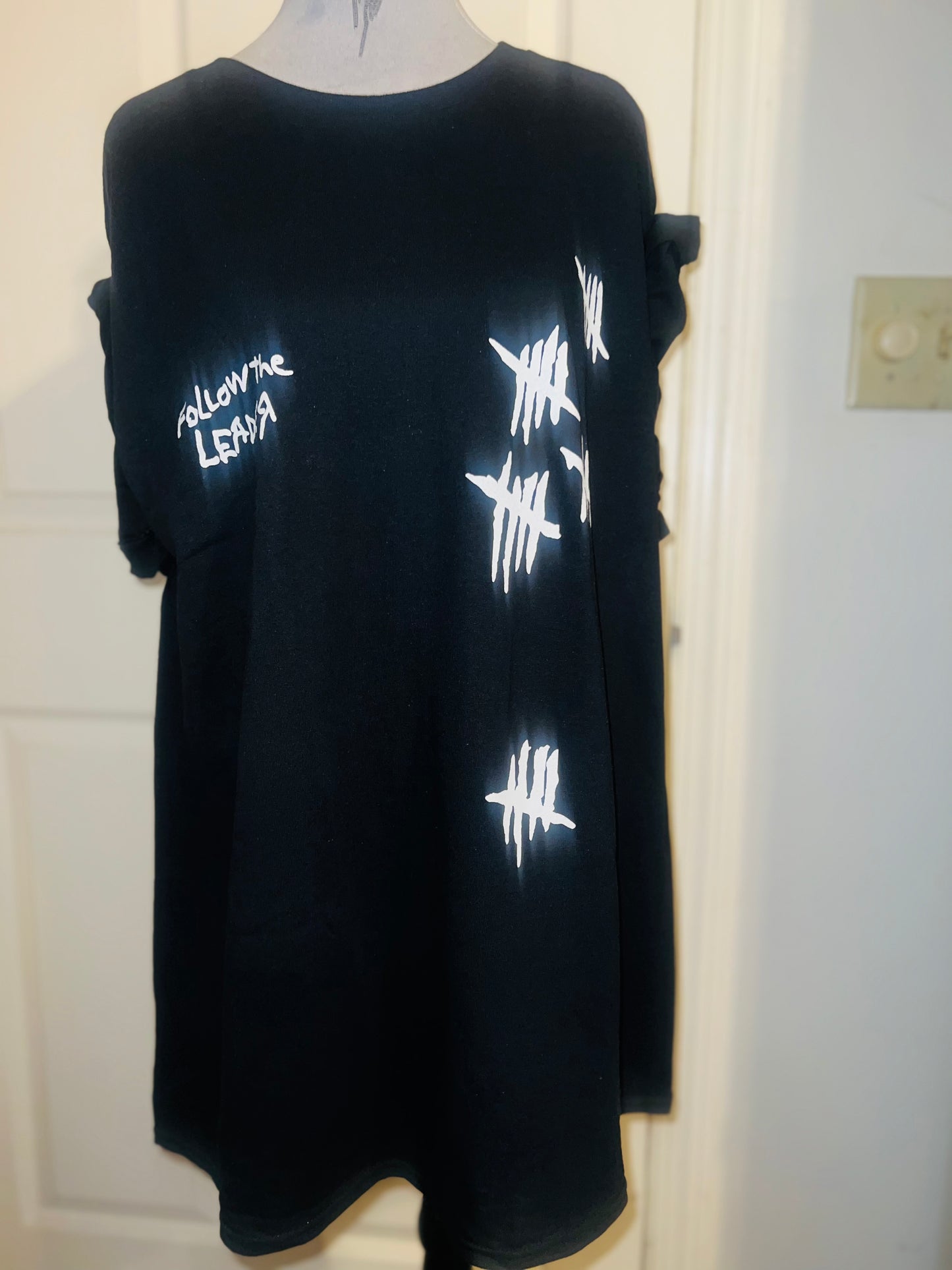 Korn Double Sided Oversized Distressed Tee
