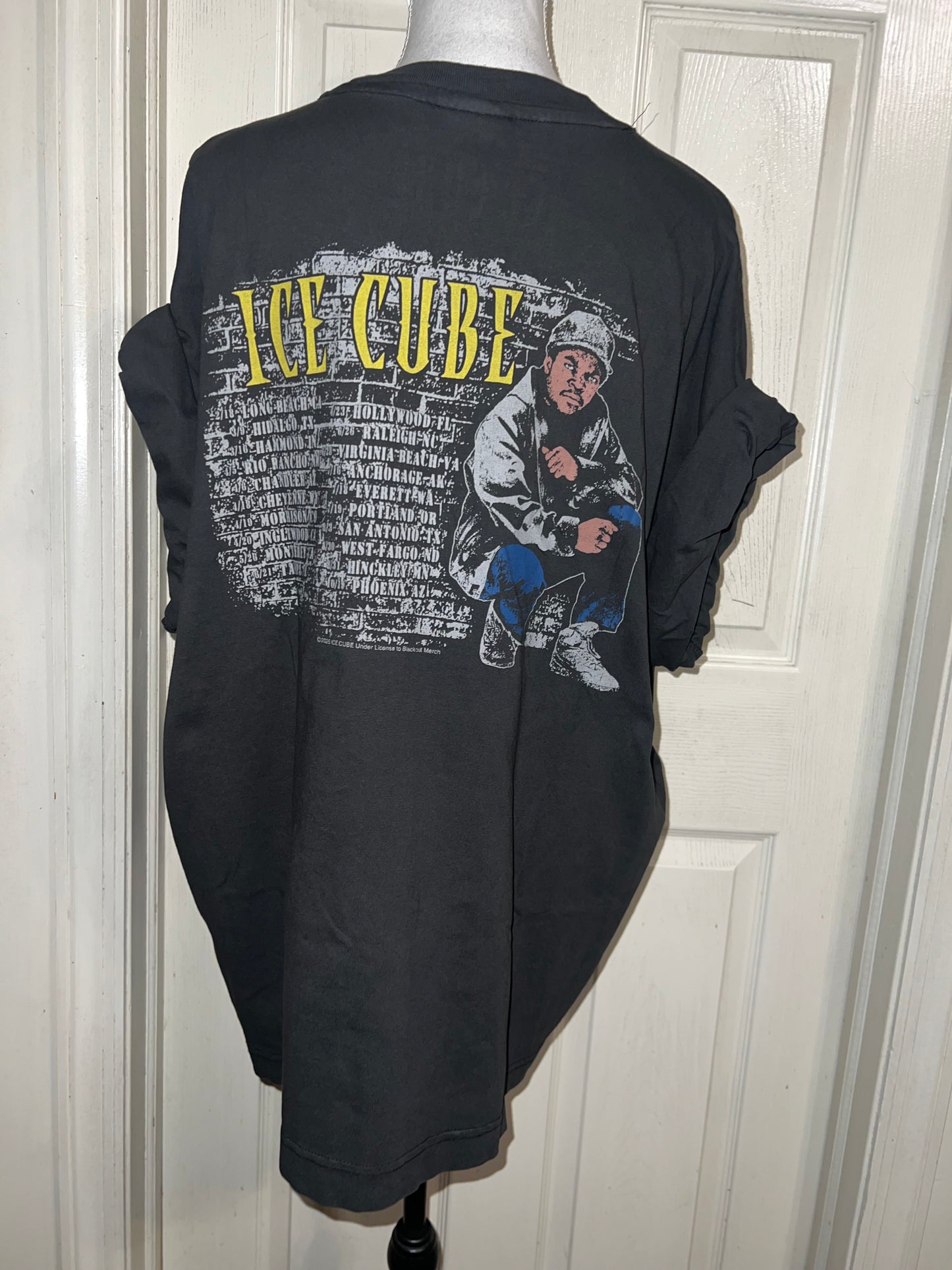 Ice Cube Double Sided Oversized Distressed Tee