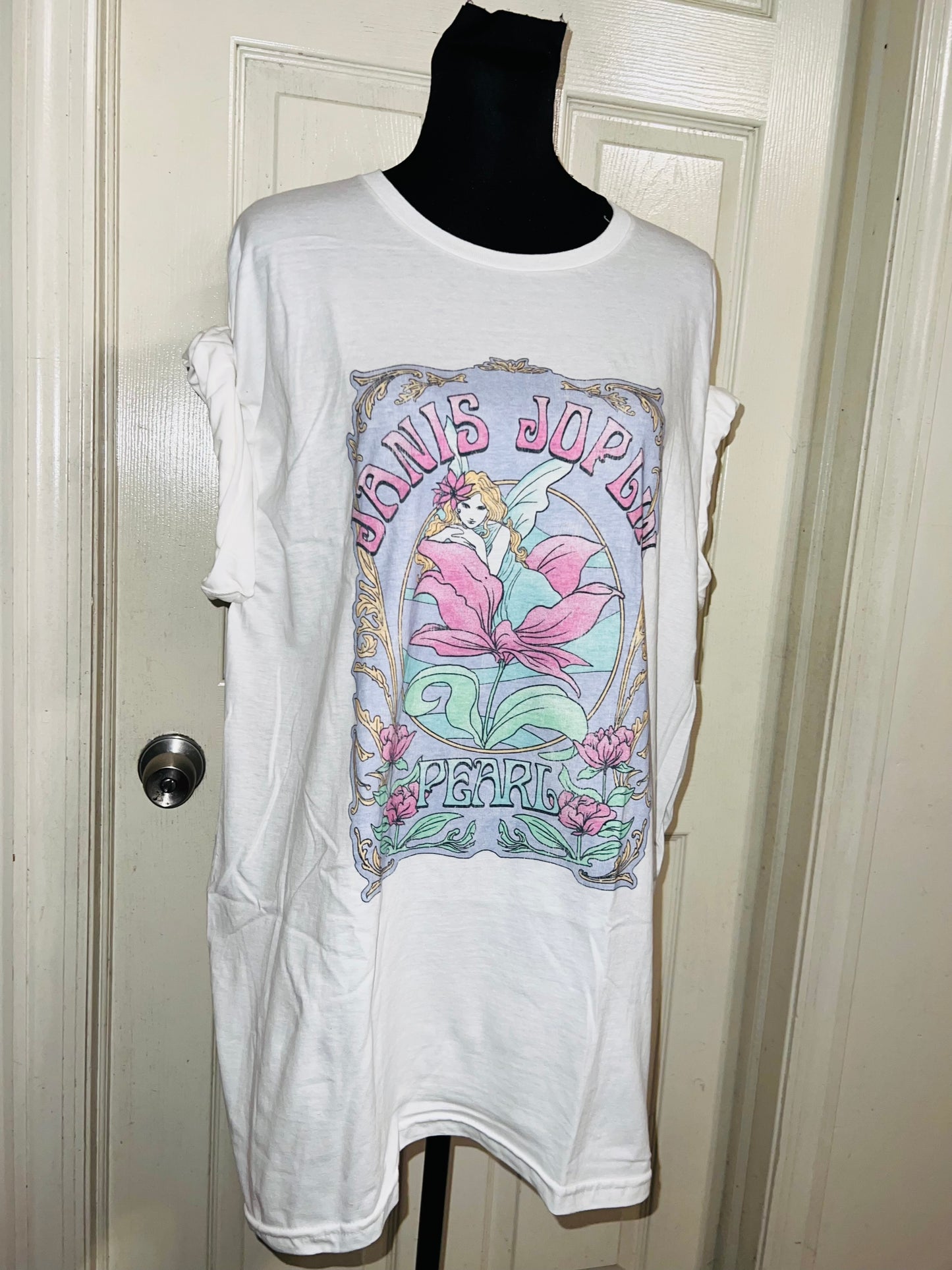 Janis Joplin Oversized Distressed Tee