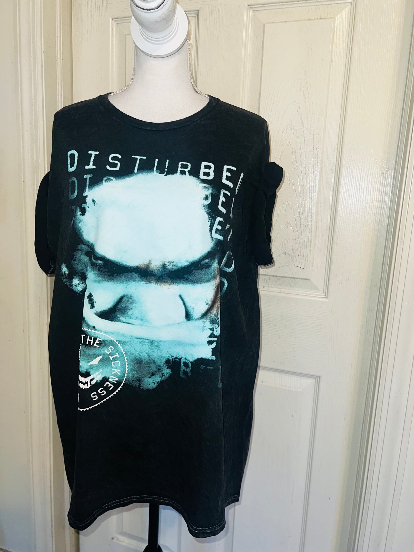 Disturbed Oversized Distressed Tee