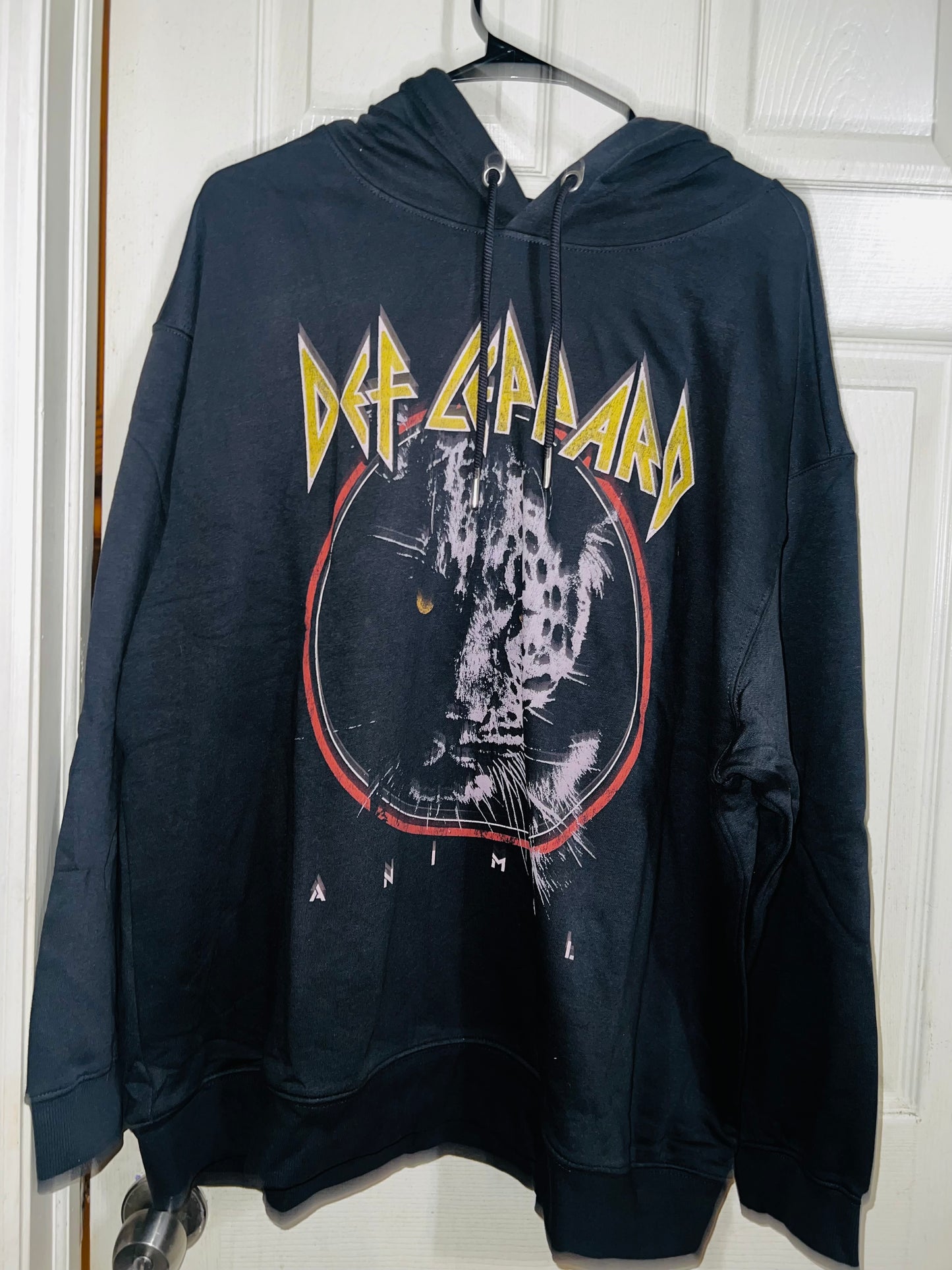 Def Leppard Oversized Hooded Sweatshirt