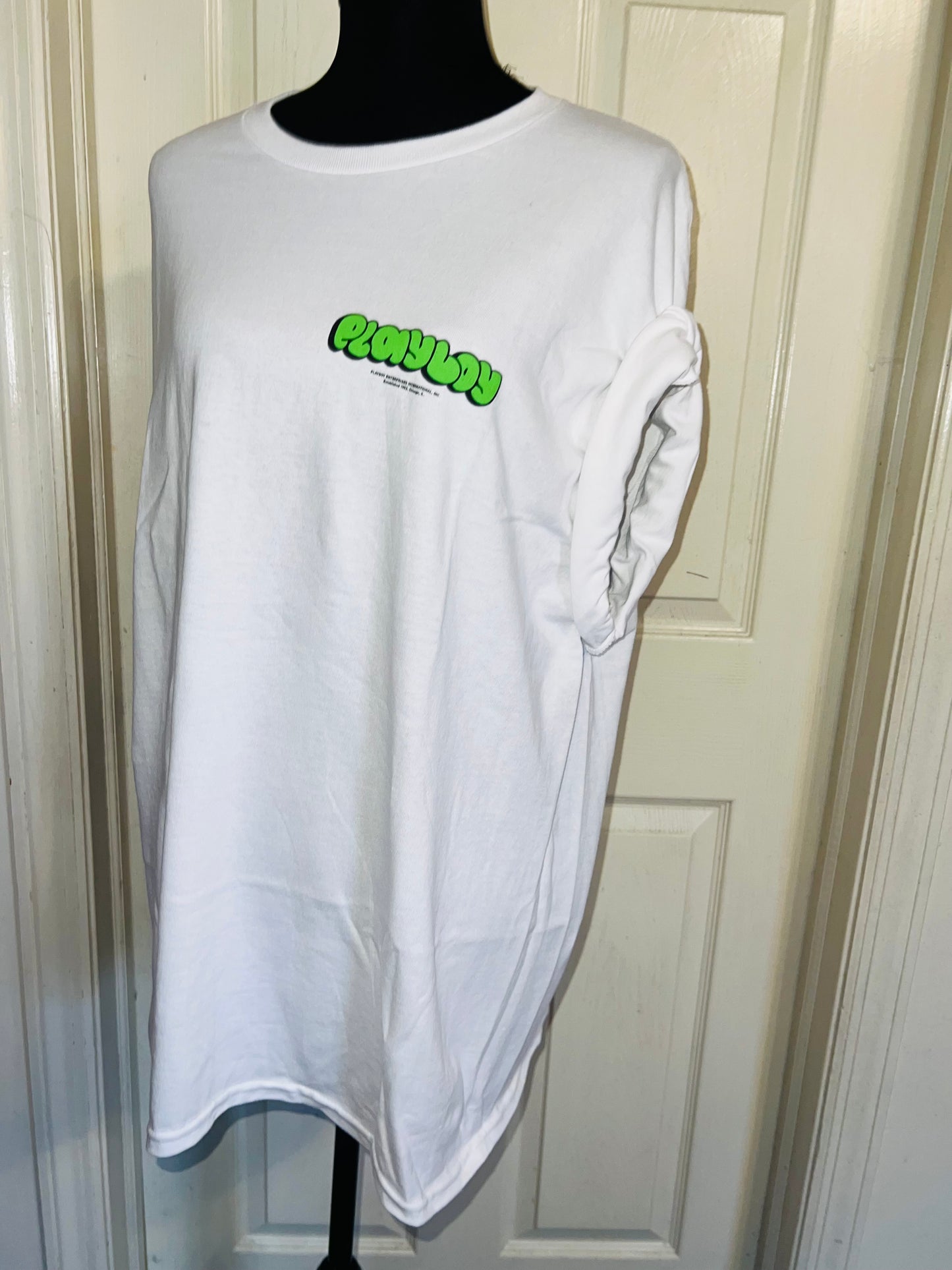 Playboy Double Sided Oversized Distressed Tee