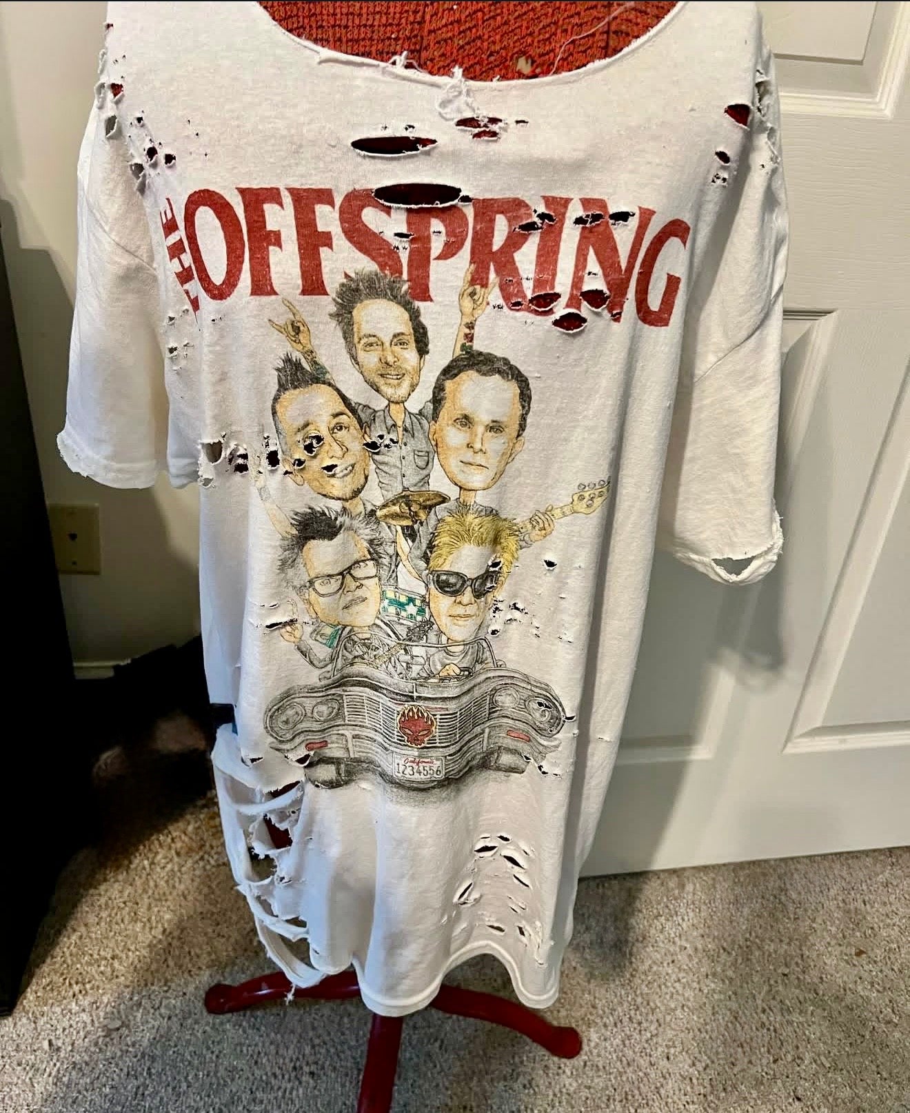 The Offspring Oversized Distressed Tee