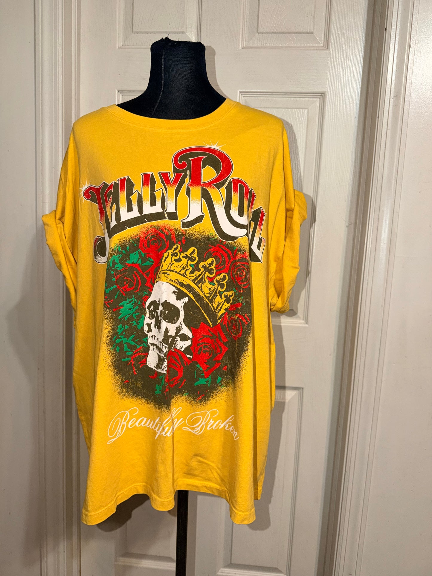 Jelly Roll Double Sided Oversized Distressed Tee