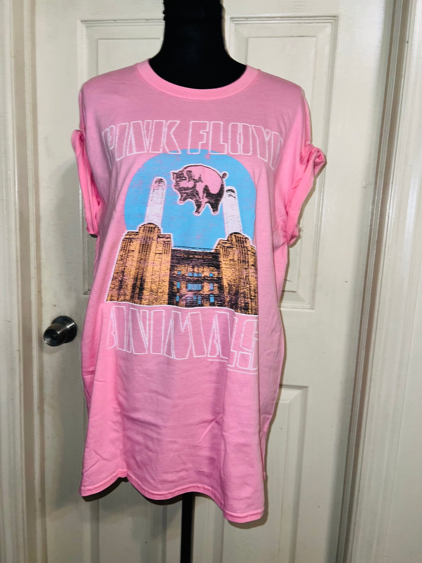 Pink Floyd Oversized Distressed Tee