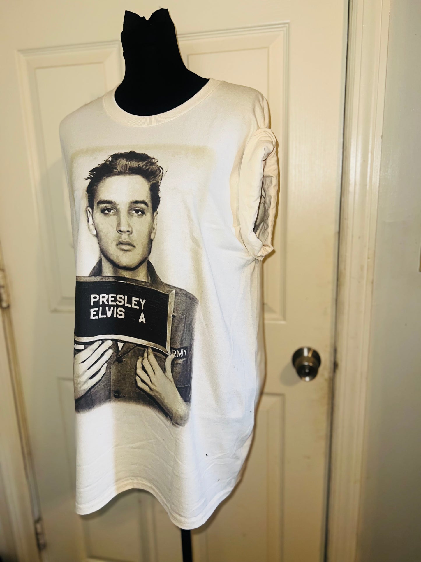 Elvis Oversized Distressed Tee