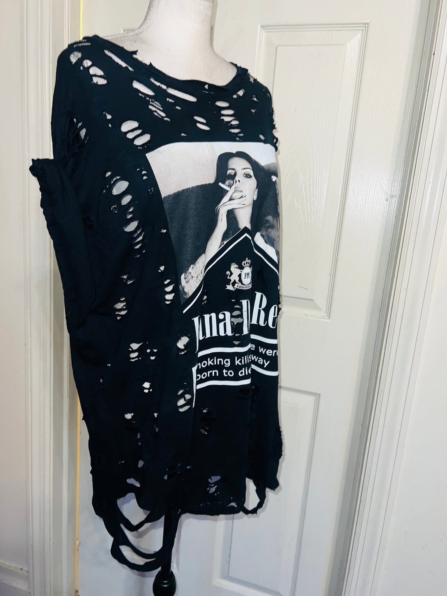 Lana Del Rey Born to Die Oversized Distressed Tee