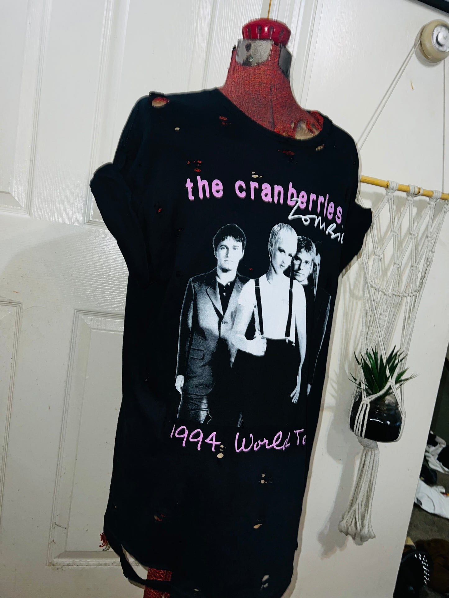 The Cranberries Oversized Distressed Tee
