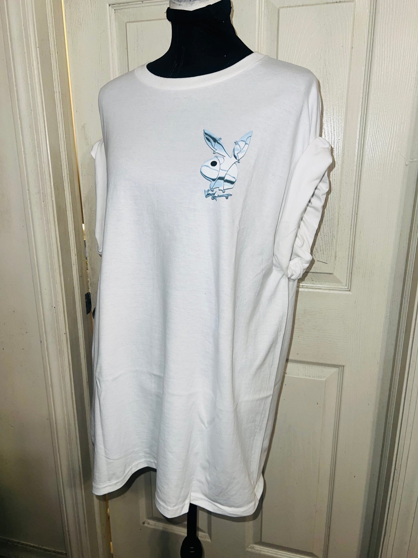 Playboy Double Sided Oversized Distressed Tee