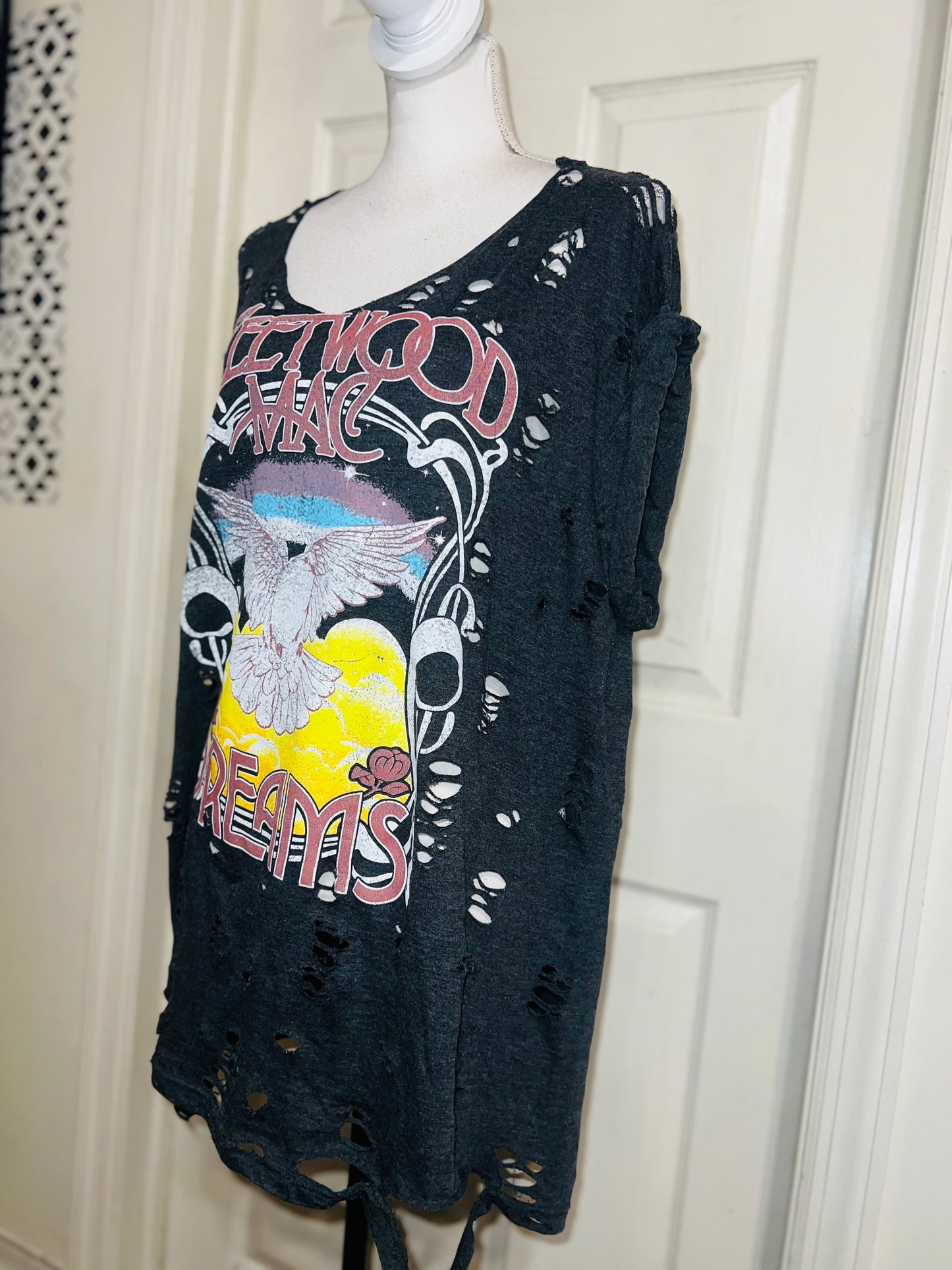 Fleetwood Mac Oversized Distressed Tee