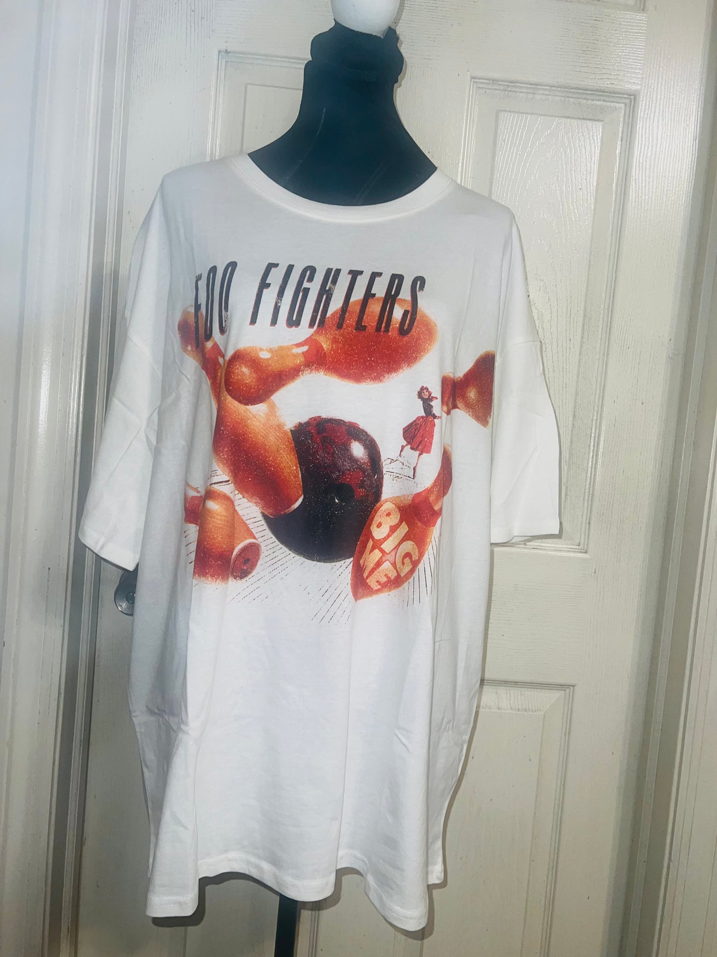 Foo Fighters Oversized Distressed Tee