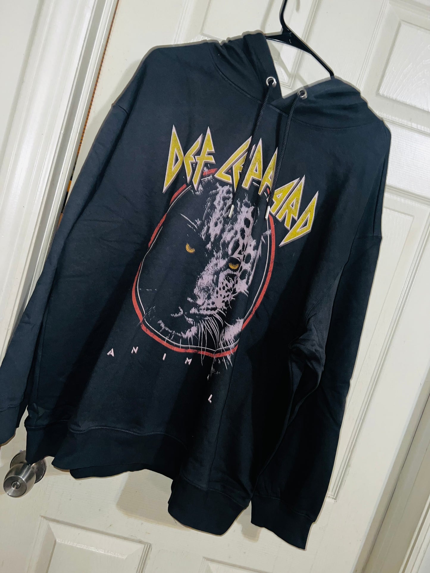 Def Leppard Oversized Hooded Sweatshirt