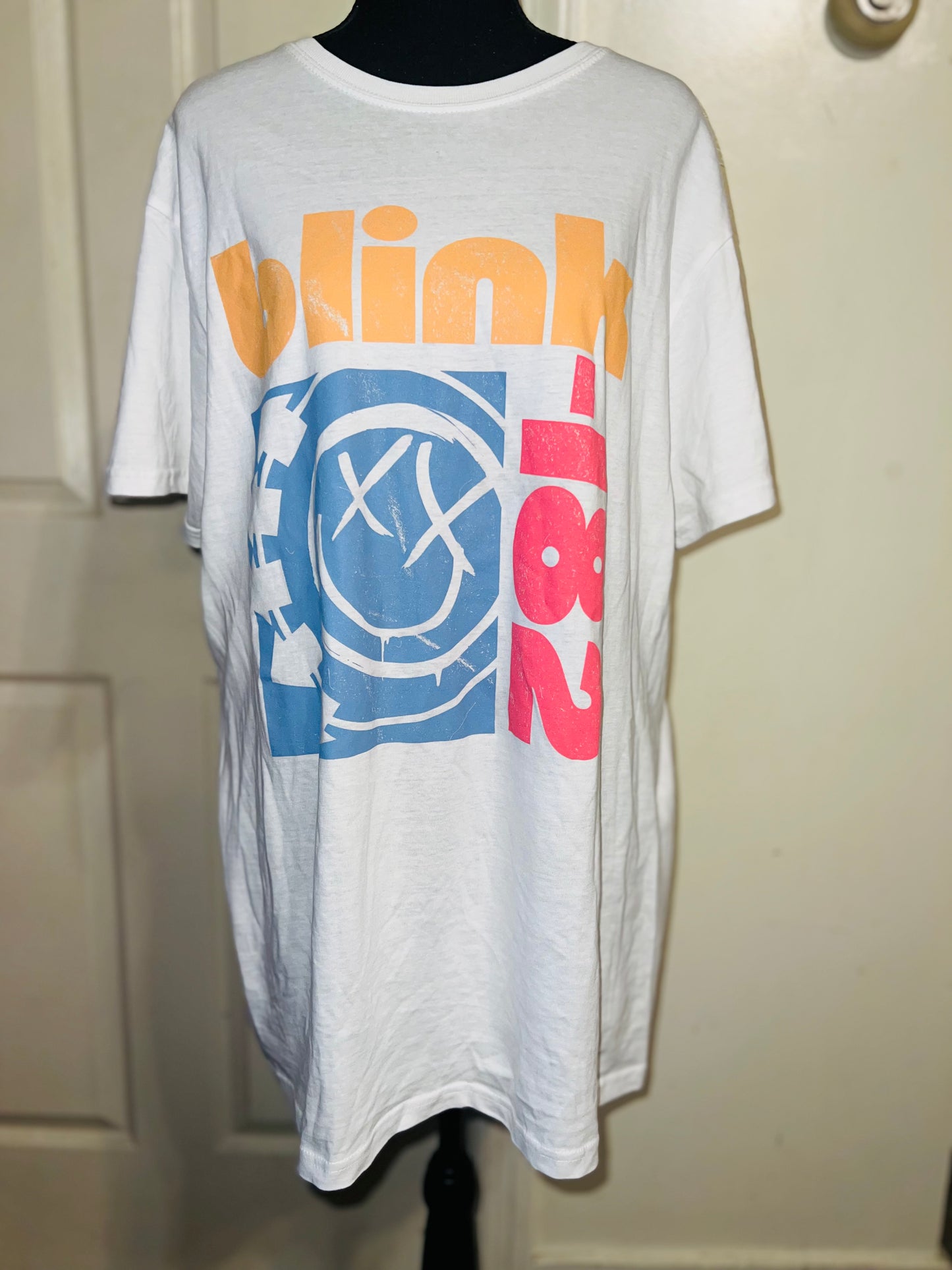 Blink 182 Oversized Distressed Tee