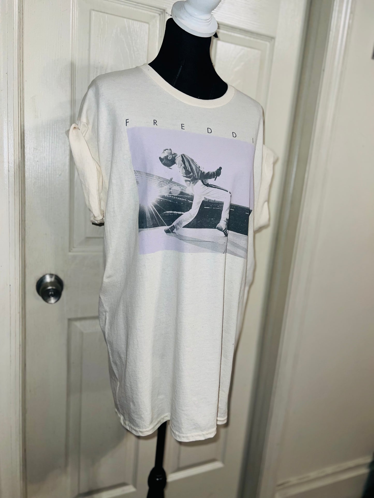 Freddie Mercury Oversized Distressed Tee