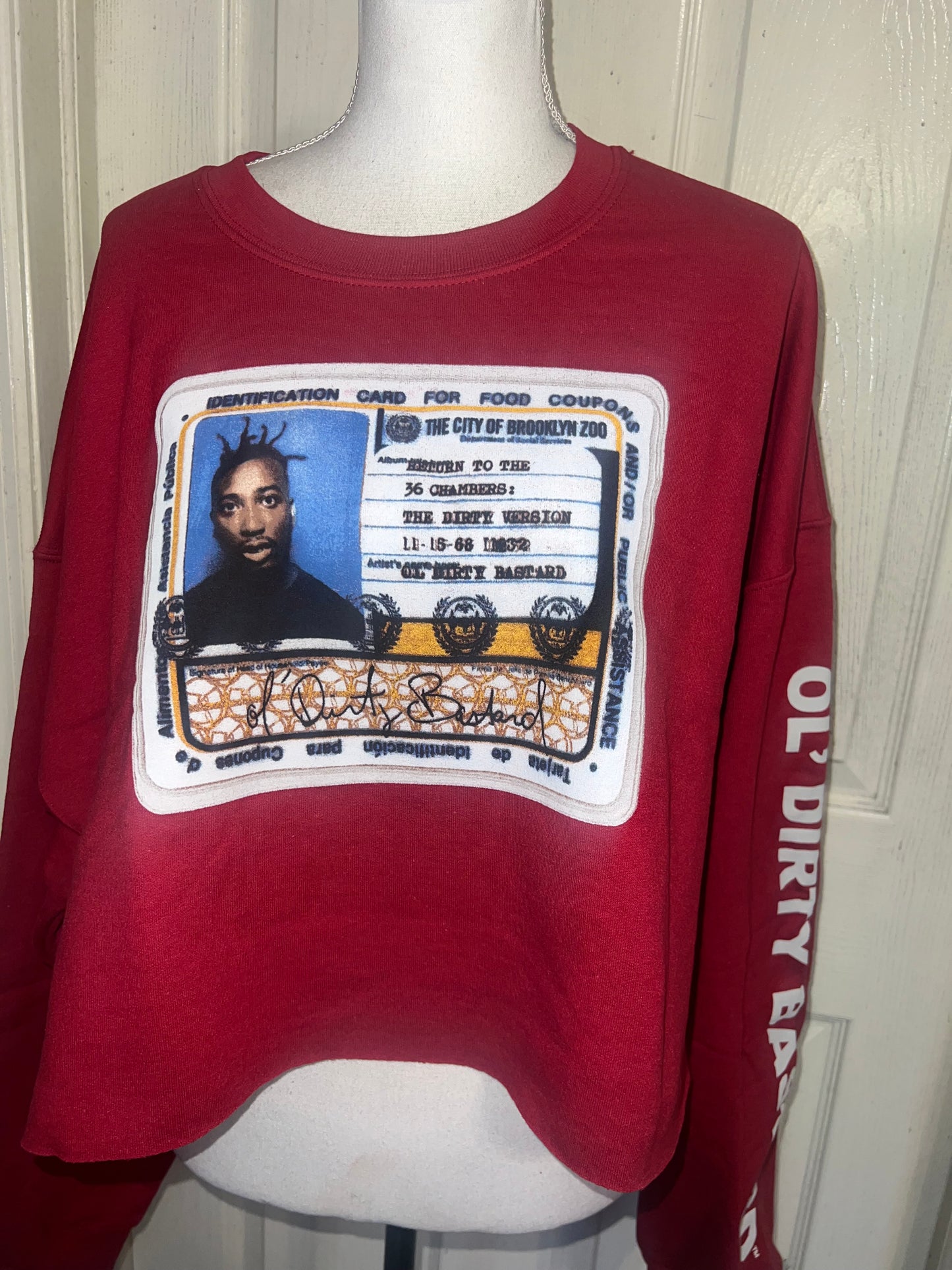 Ol’ Dirty Bastard Oversized Distressed Sweatshirt