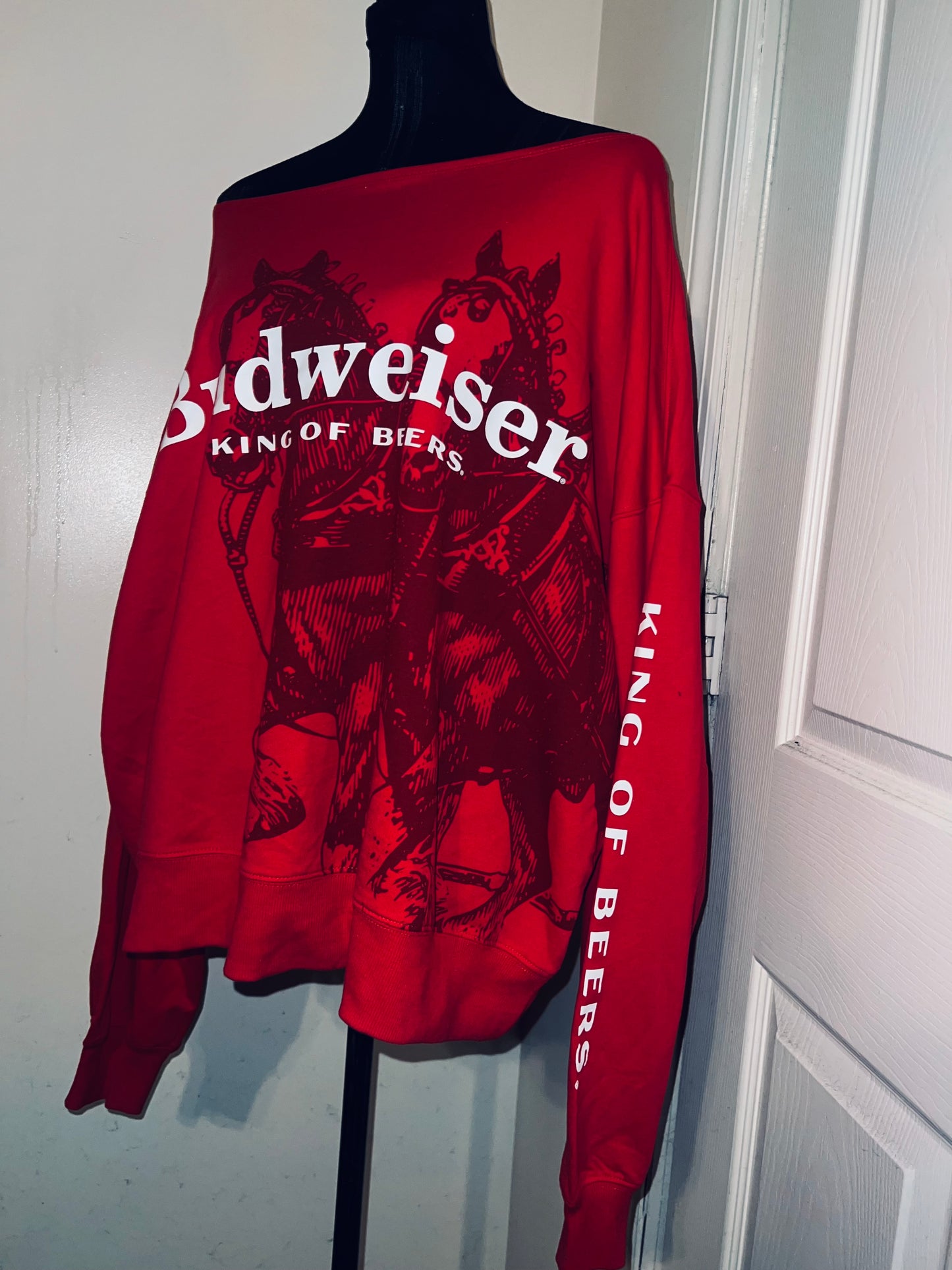 Budweiser Oversized Distressed OFTS Sweatshirt