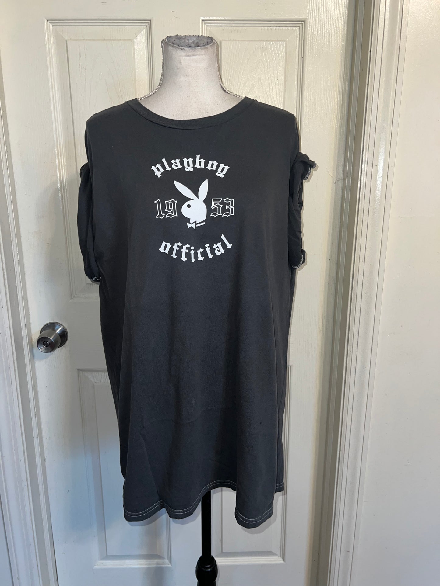 Playboy Double Sided Oversized Distressed Tee