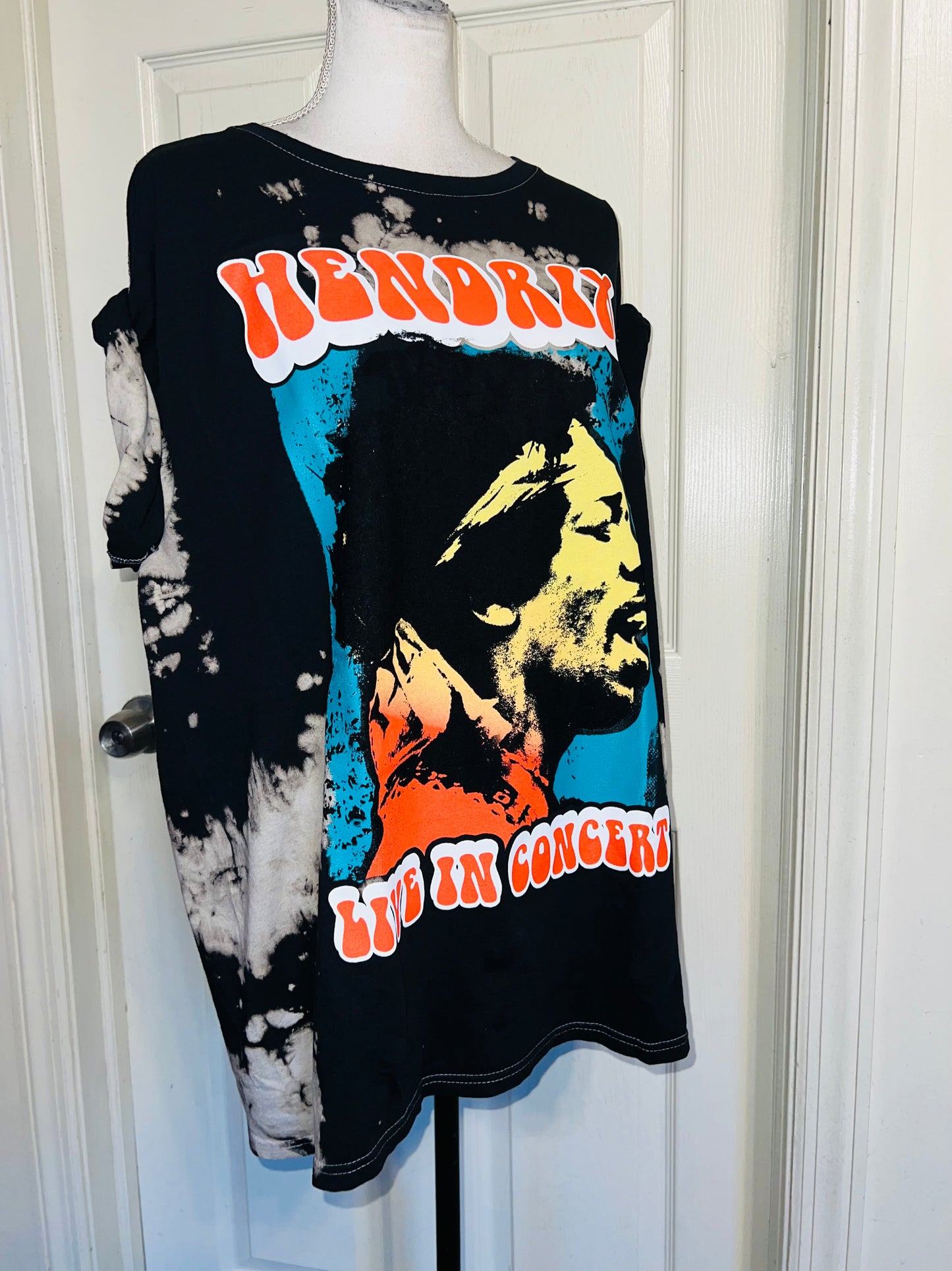 Jimi Hendrix Oversized Distressed Tee