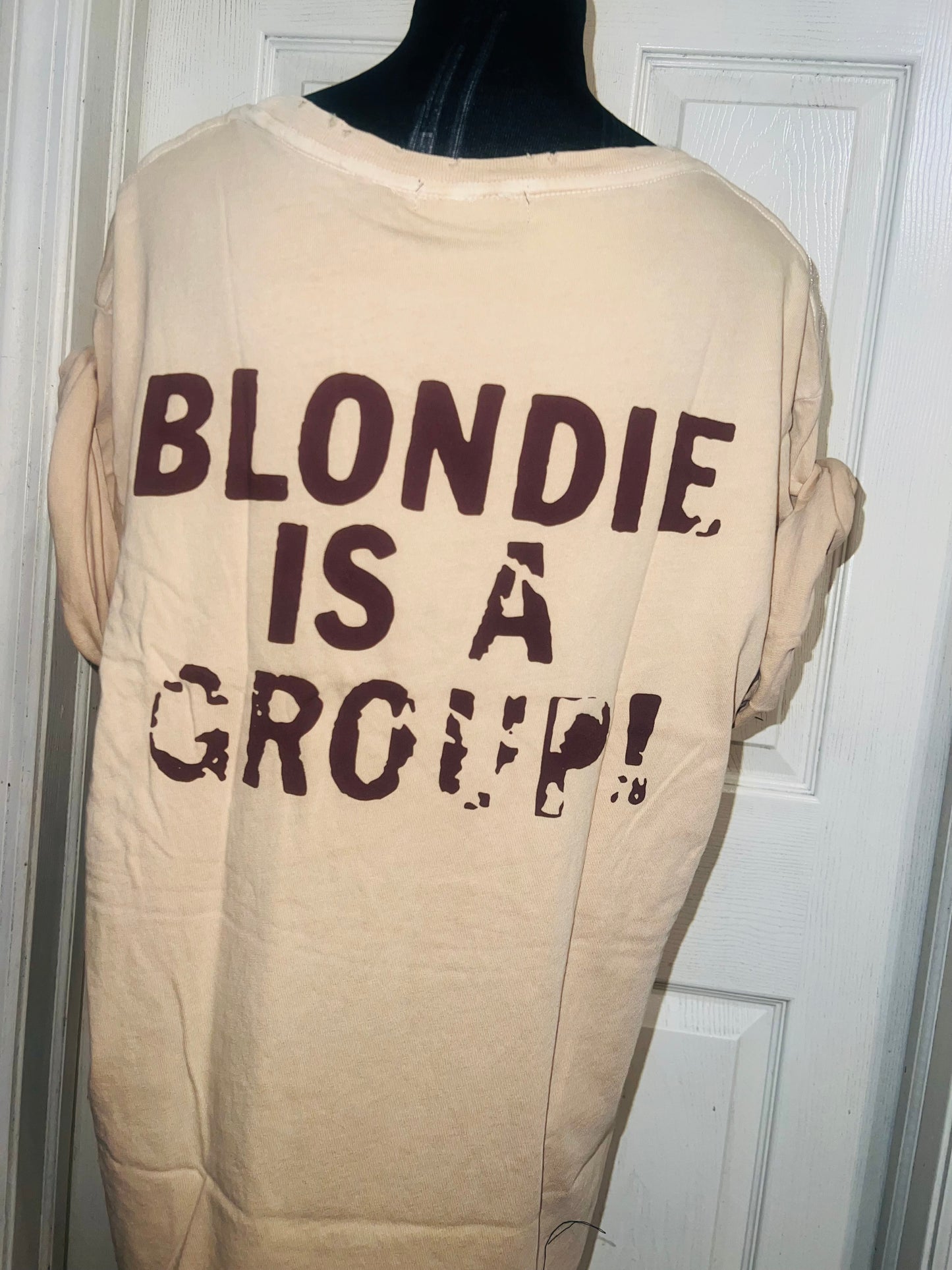 Blondie Double Sided Oversized Distressed Tee