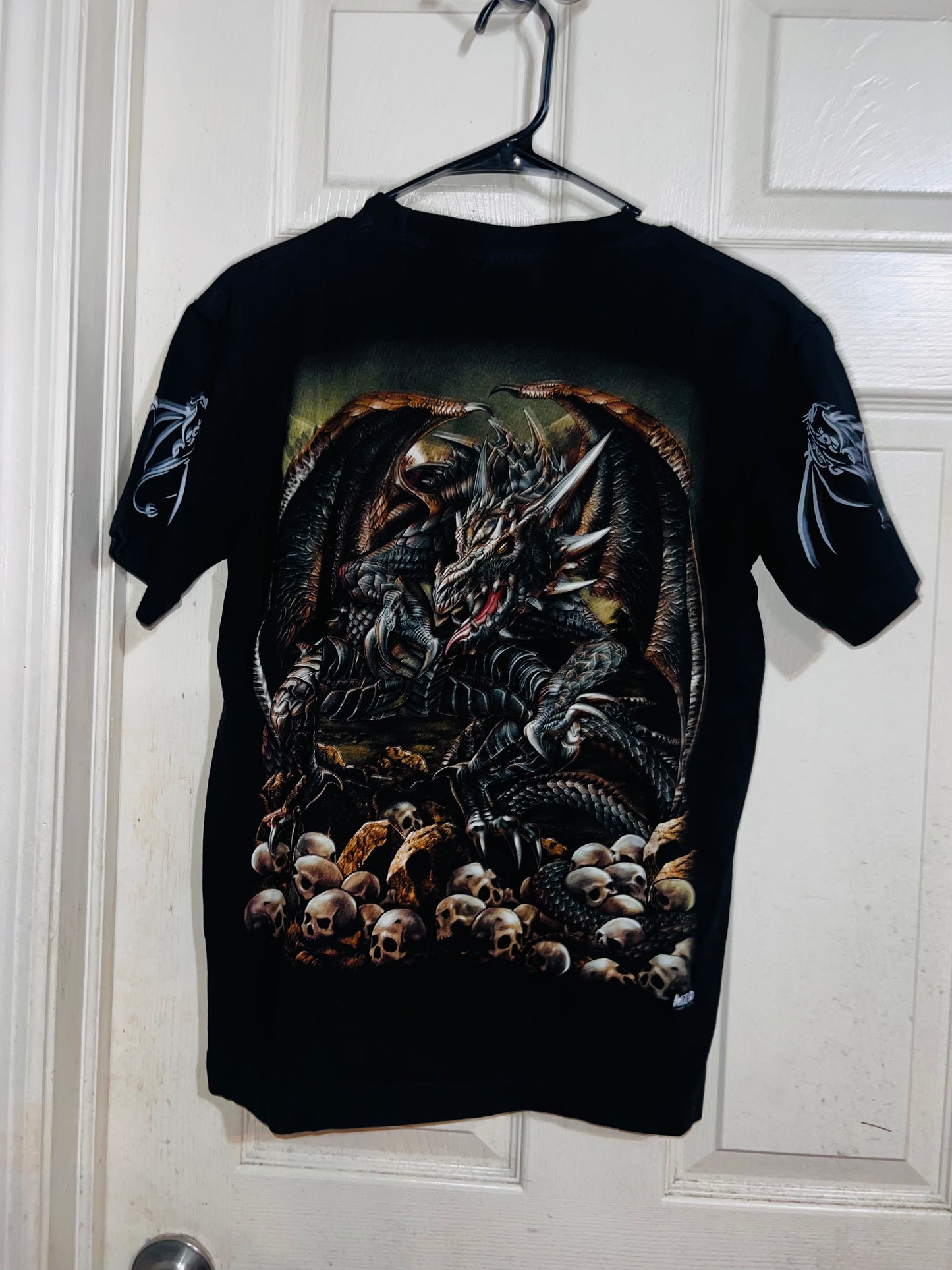 Dragon & Skulls Double Sided Vintage Oversized Tee