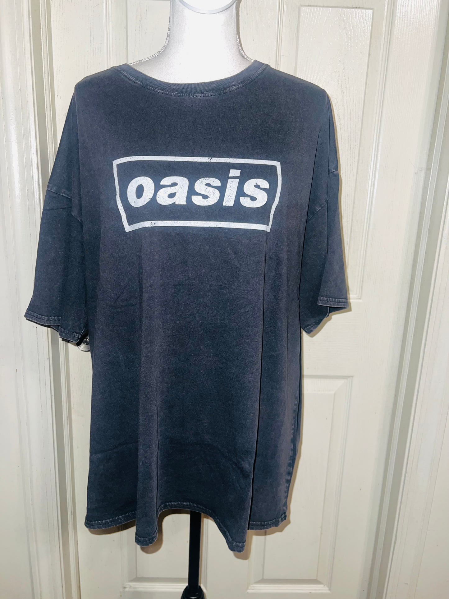 Oasis Double Sided Oversized Distressed Tee
