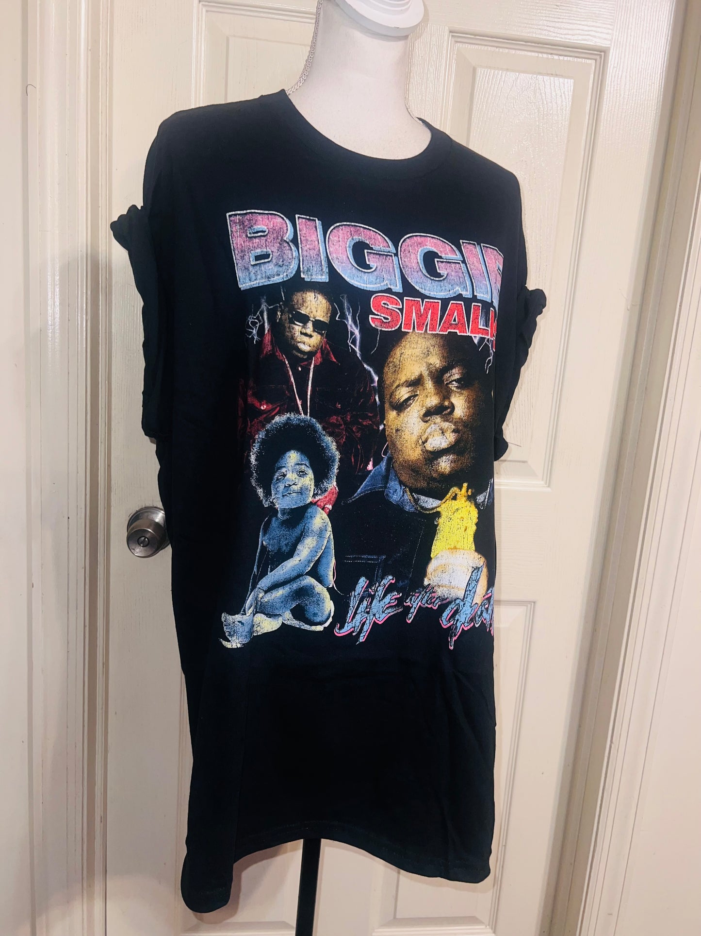 Biggie Smalls Oversized Distressed Tee
