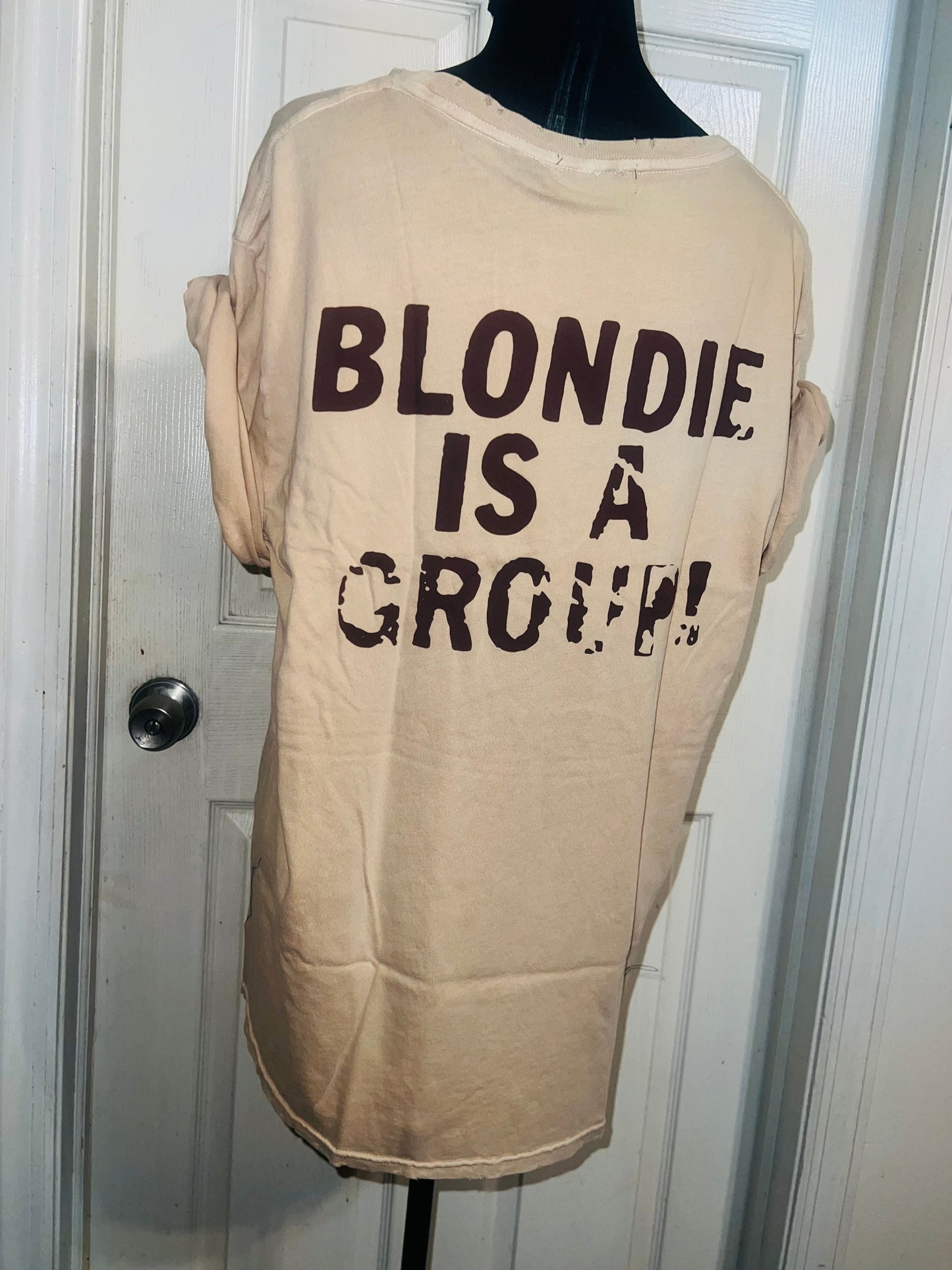 Blondie Double Sided Oversized Distressed Tee