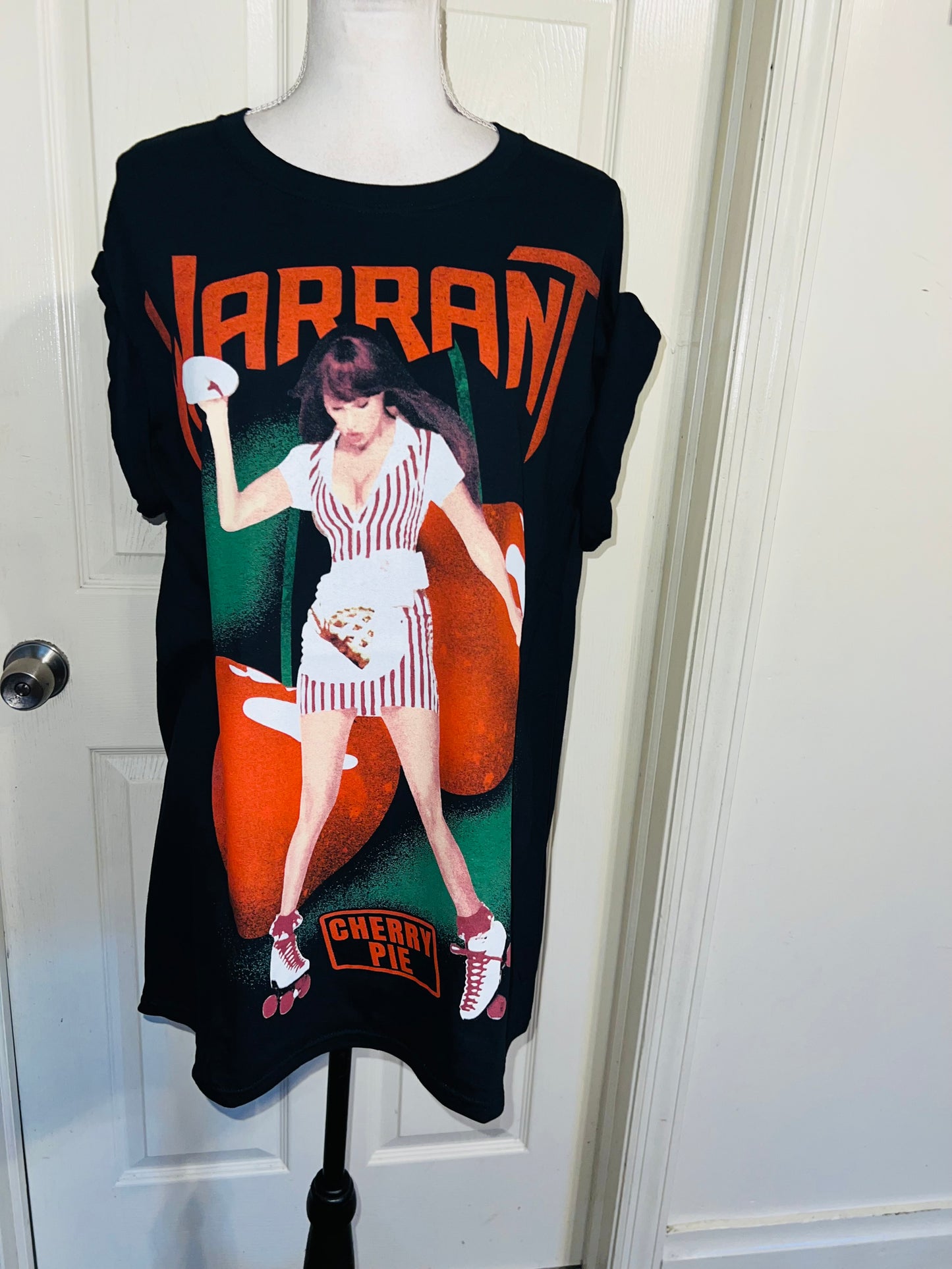Warrant Double Sided Oversized Distressed Tee