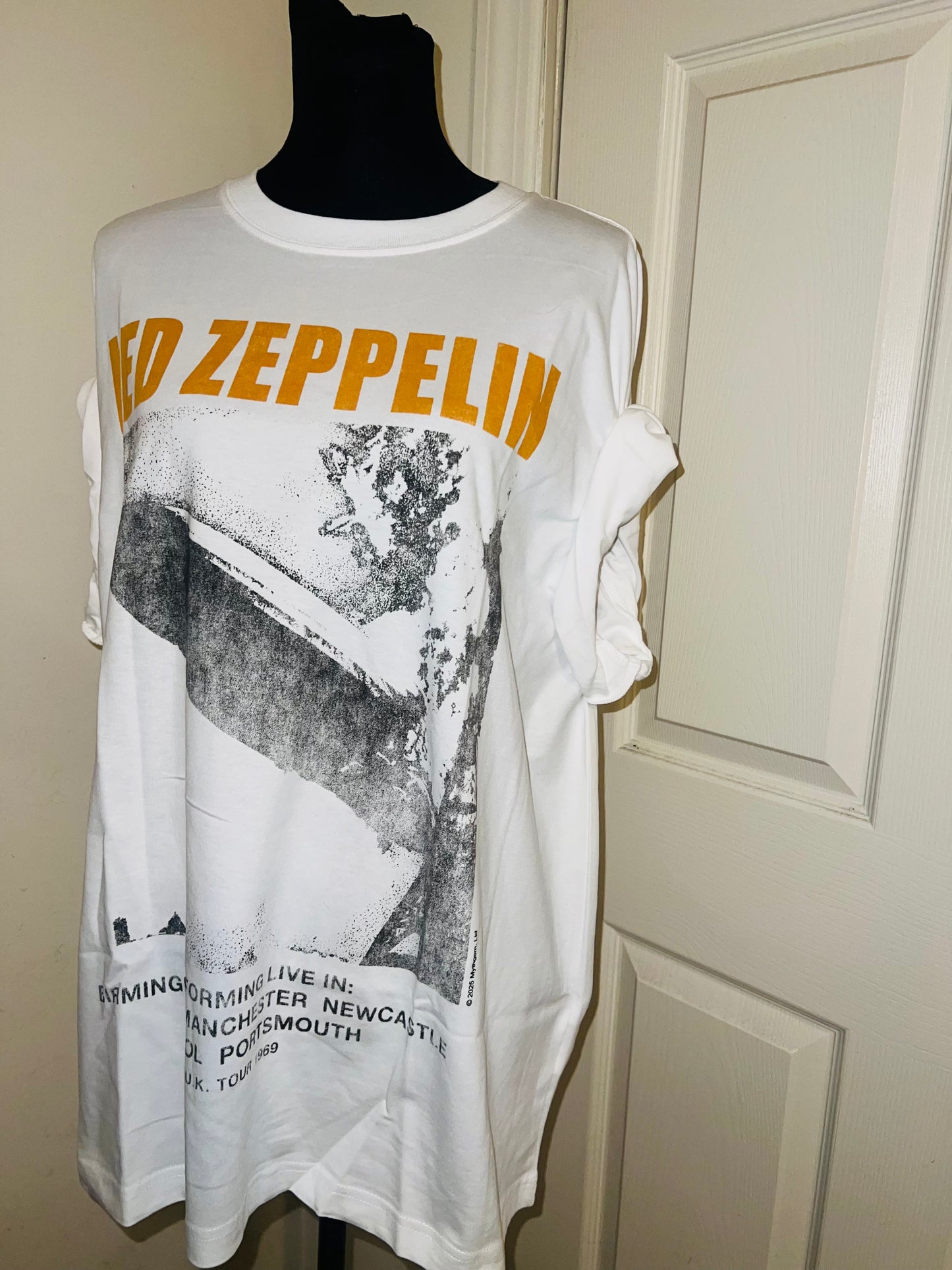 Led Zeppelin Oversized Distressed Tee