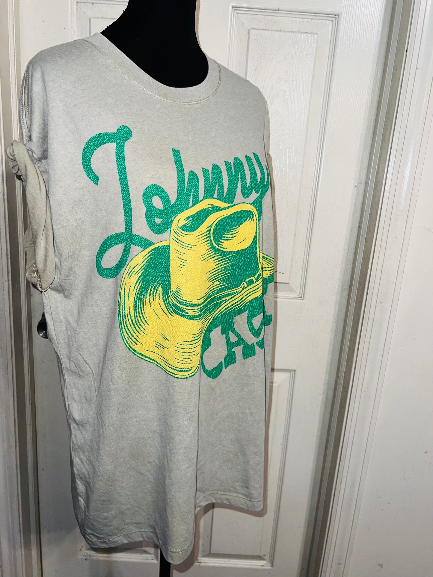 Johnny Cash Double Sided Oversized Distressed Tee